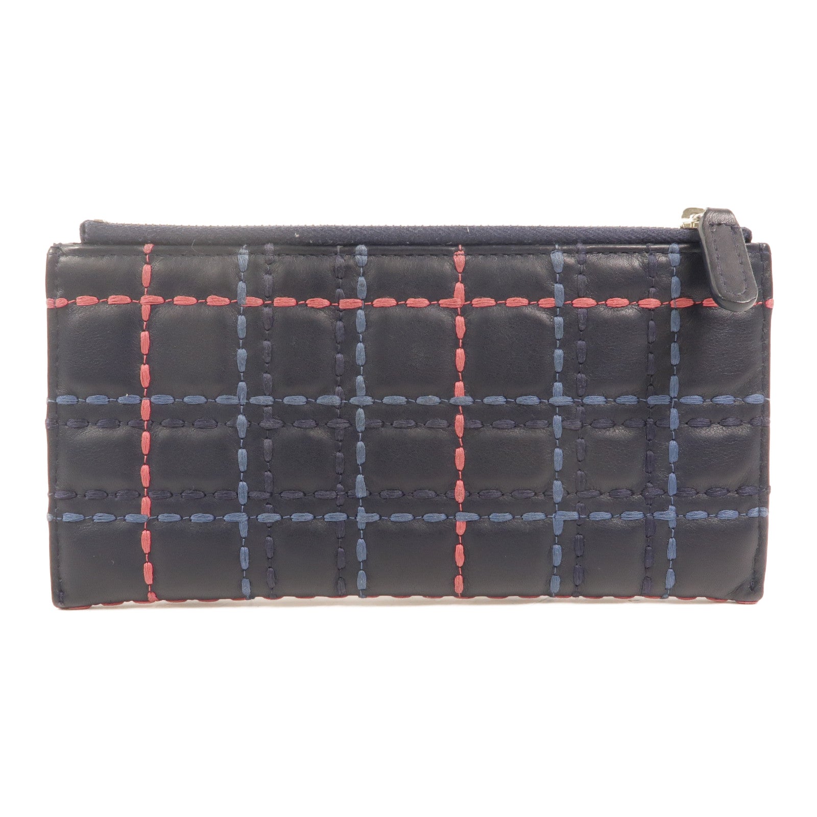 CHANEL 羊皮皮革Zipper long Wallet長錢包
