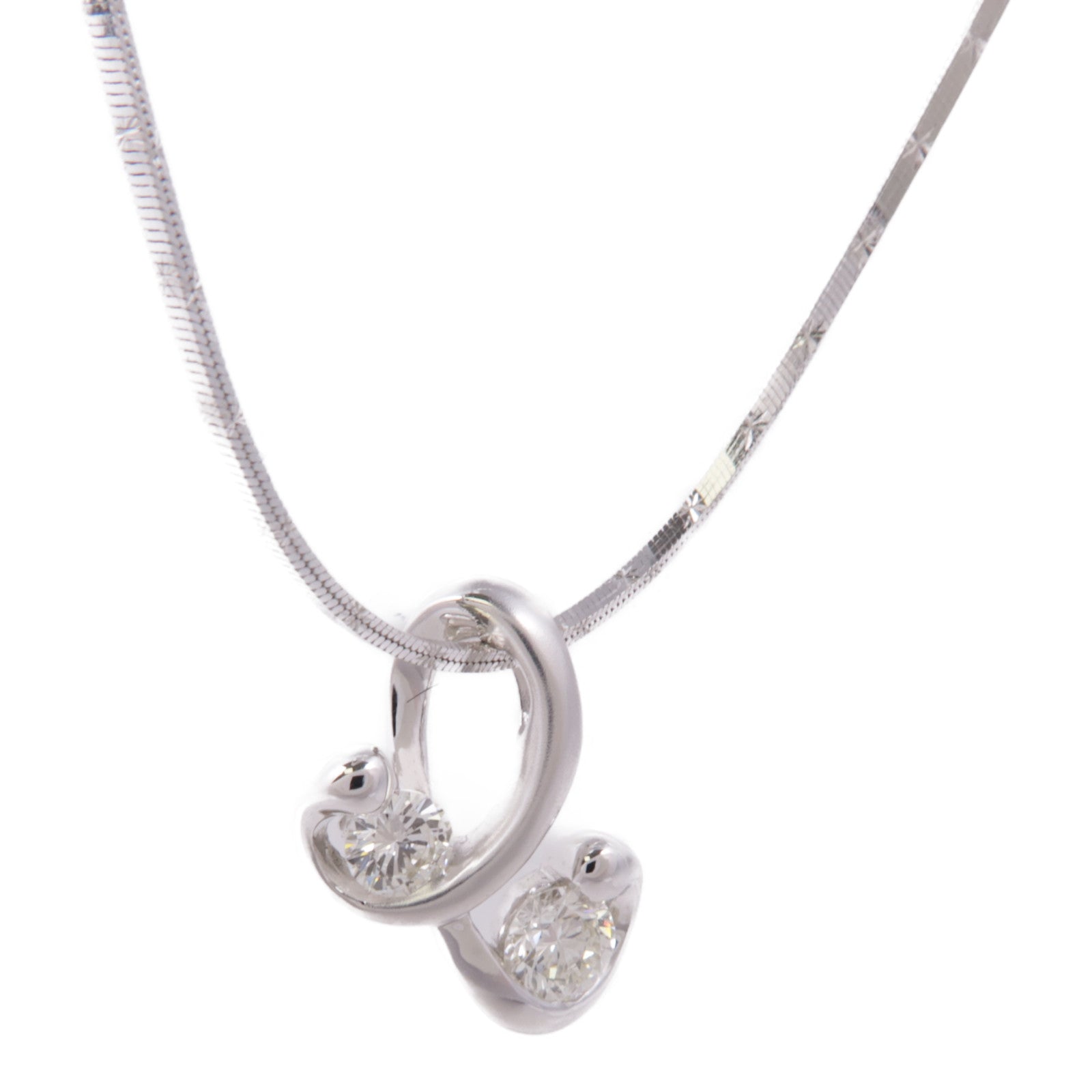 JEWELRY Diamond Necklace 18K White Gold