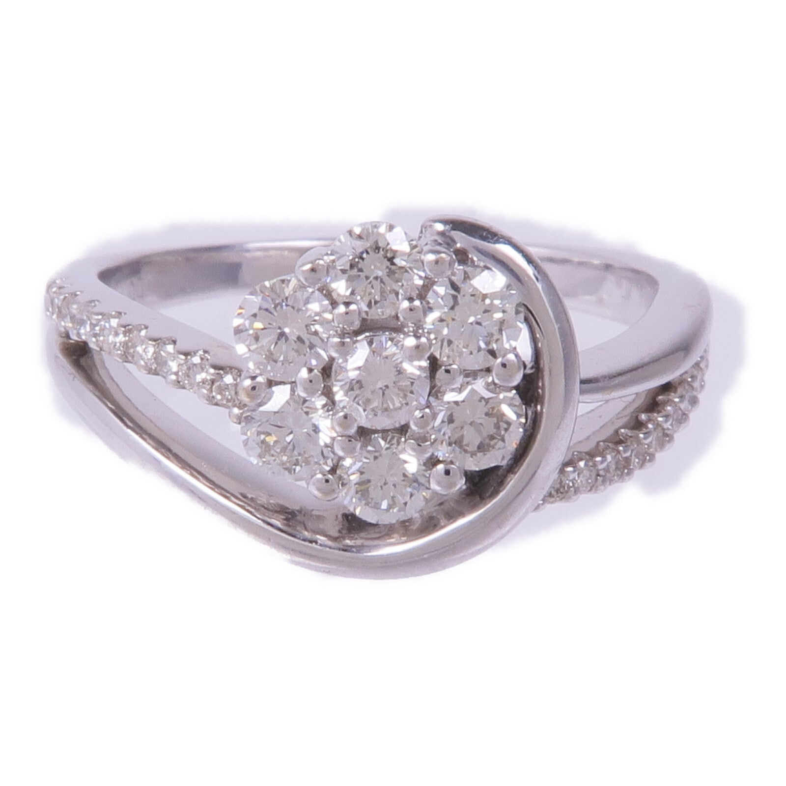JEWELRY 【激減優惠】18K白金Diamond Ring鑽石戒指US#7