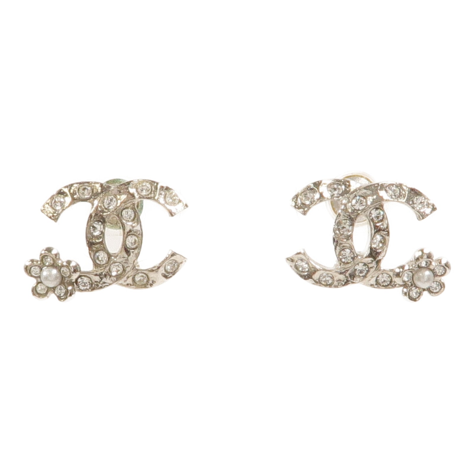 CHANEL 金屬Crystal Earring耳環