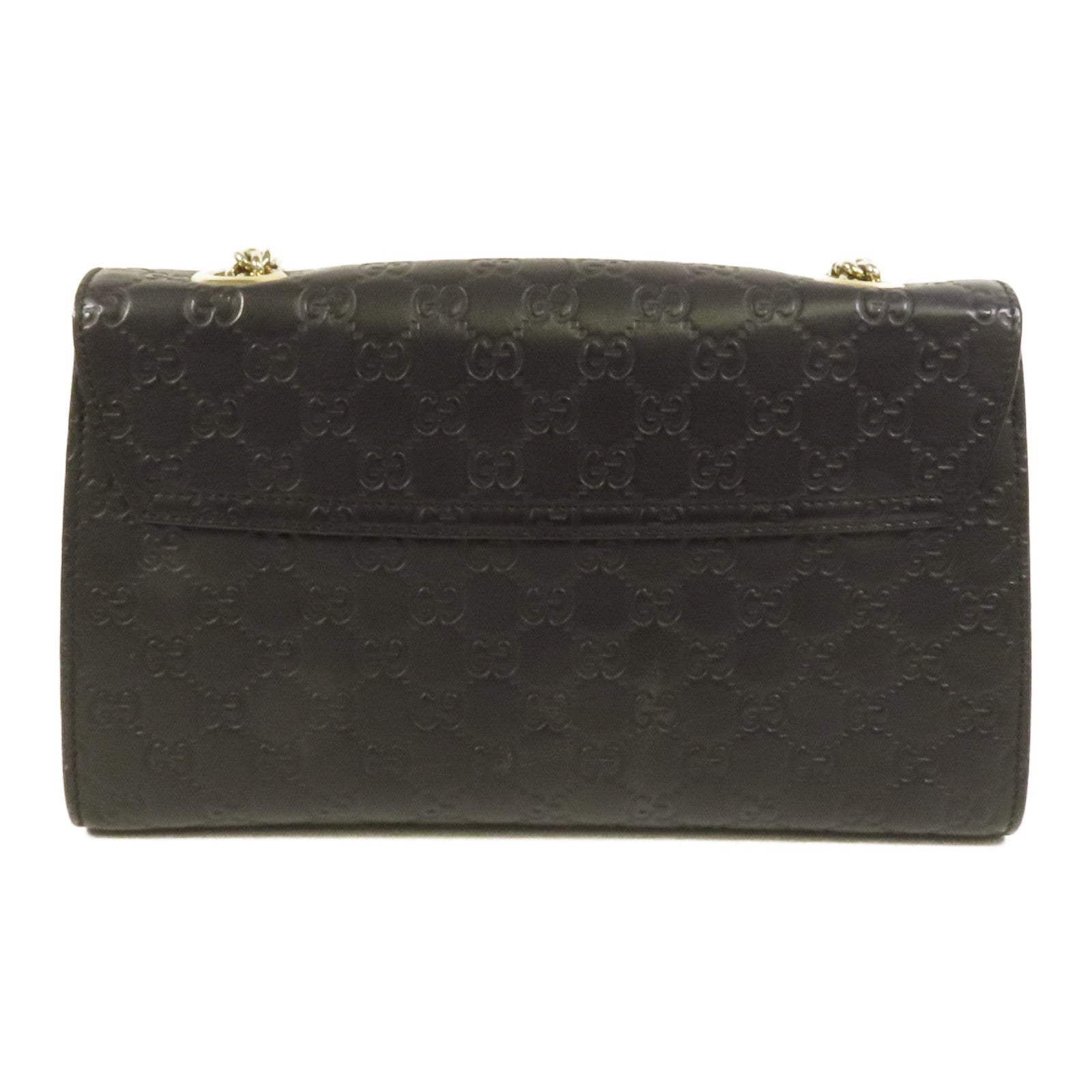 GUCCI 牛皮皮革Emily金扣鏈帶肩背袋