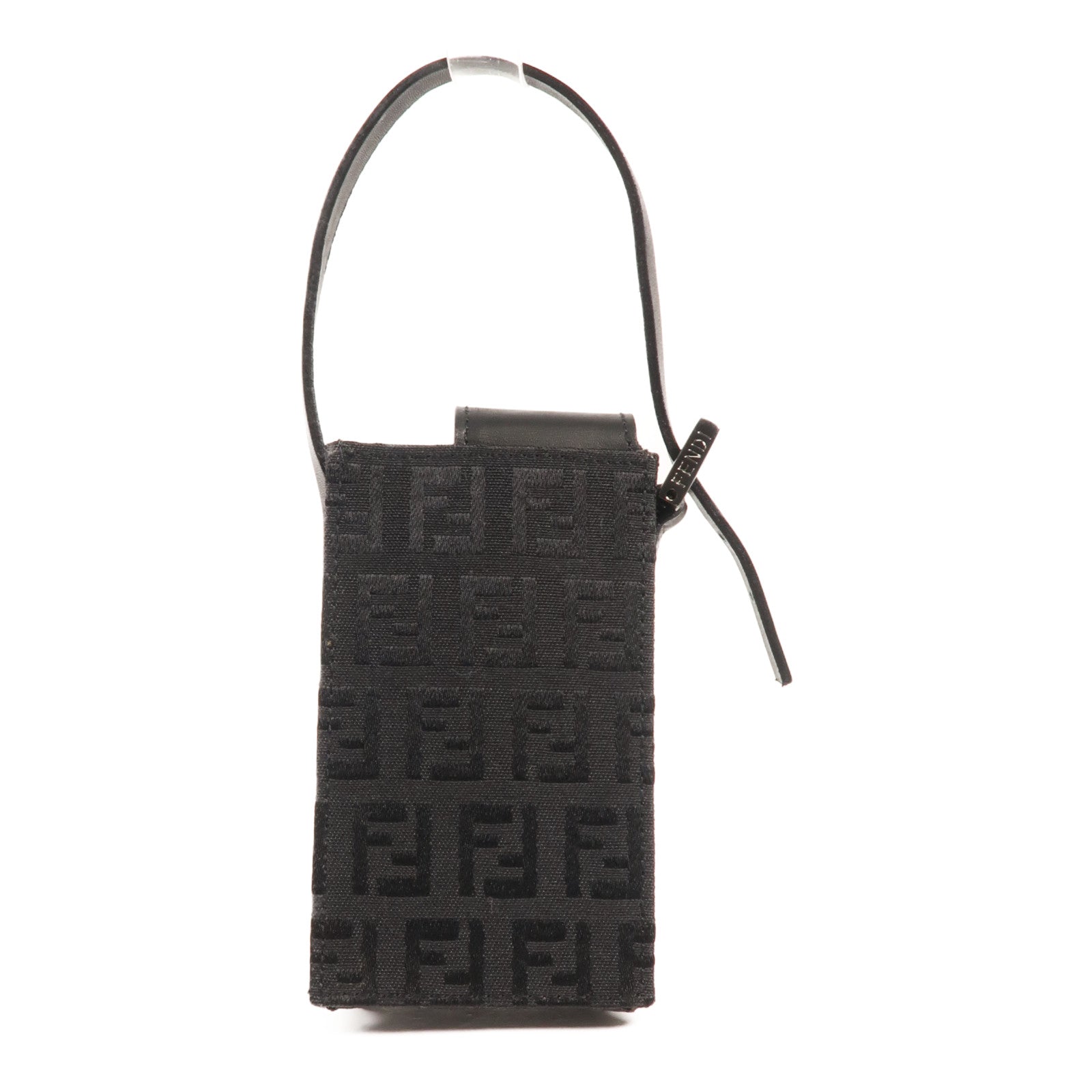 FENDI 帆布Zucchino Mini Handbag銀扣手挽袋