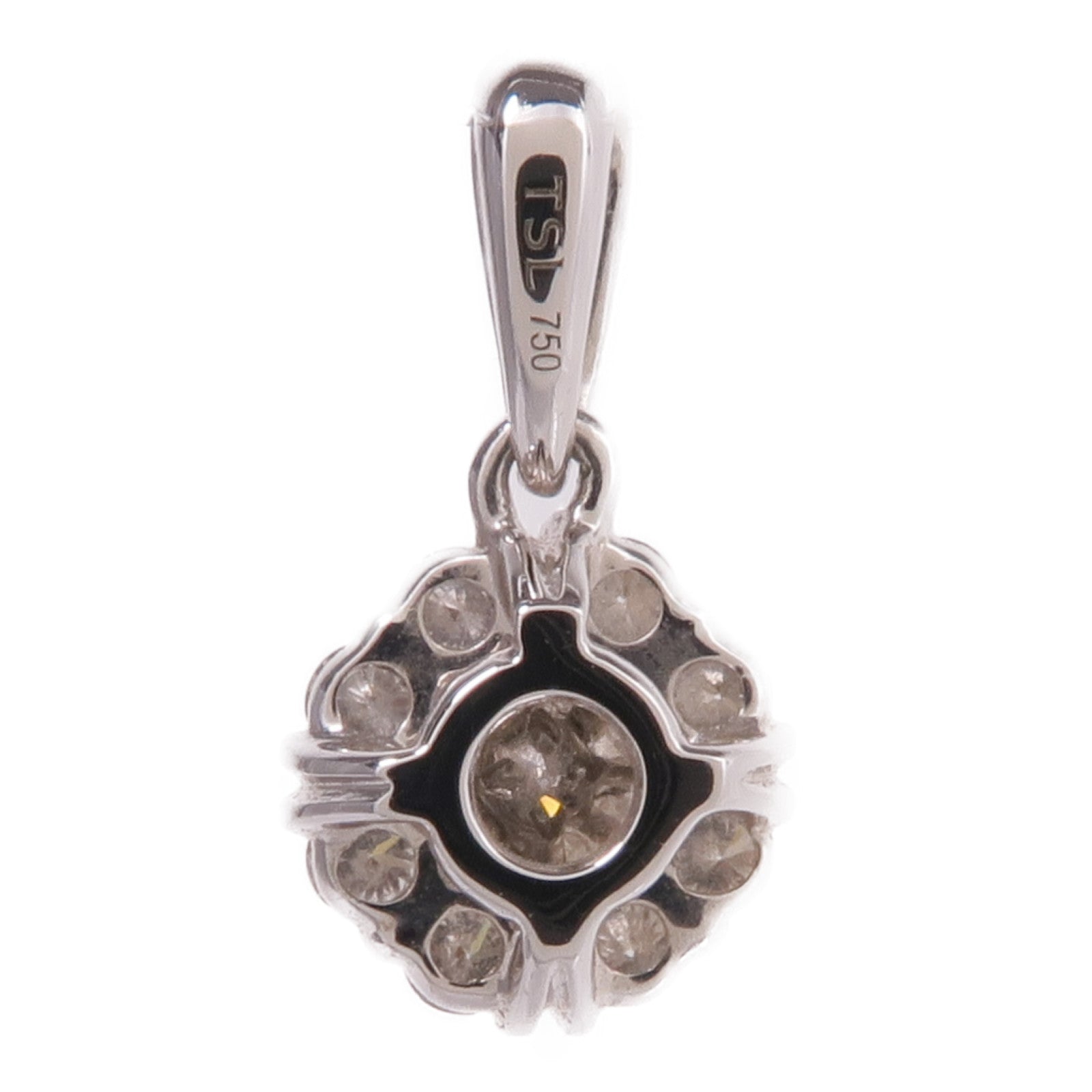 JEWELRY 18K白金Diamond Pendant Top鑽石吊墜