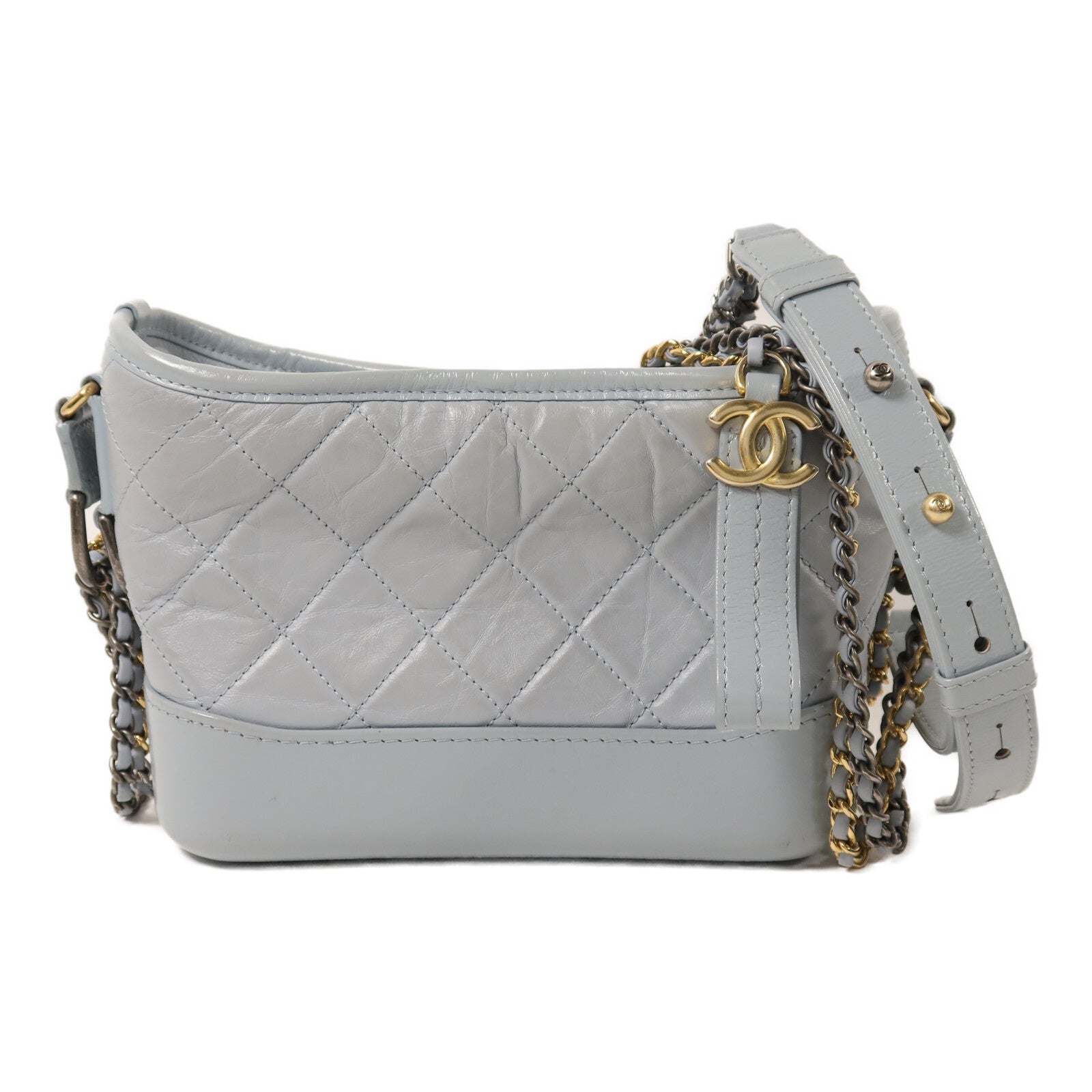 CHANEL 牛皮皮革Gabrielle Small鏈帶肩背袋