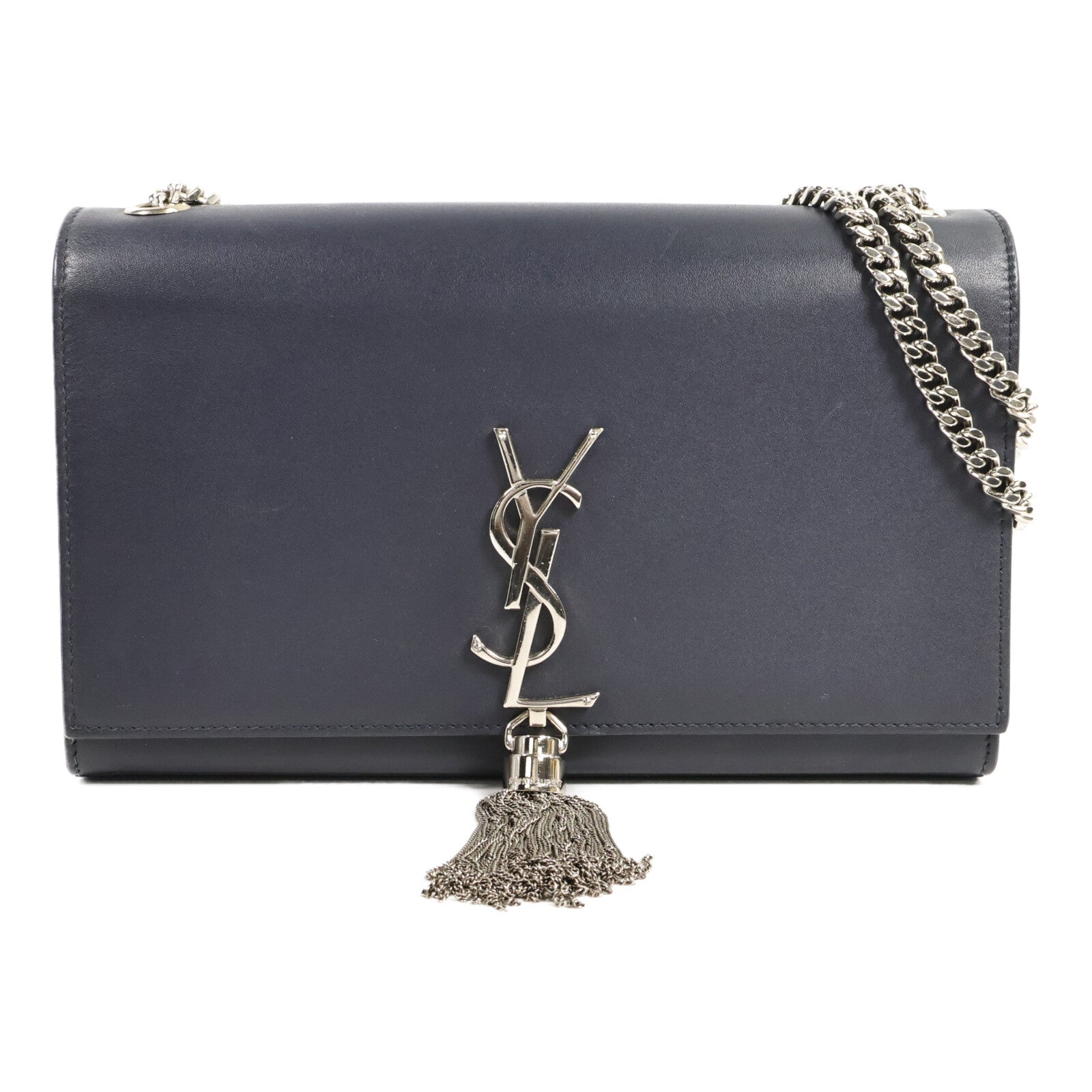 SAINT LAURENT 牛皮皮革Kate Tassel鏈帶肩背袋