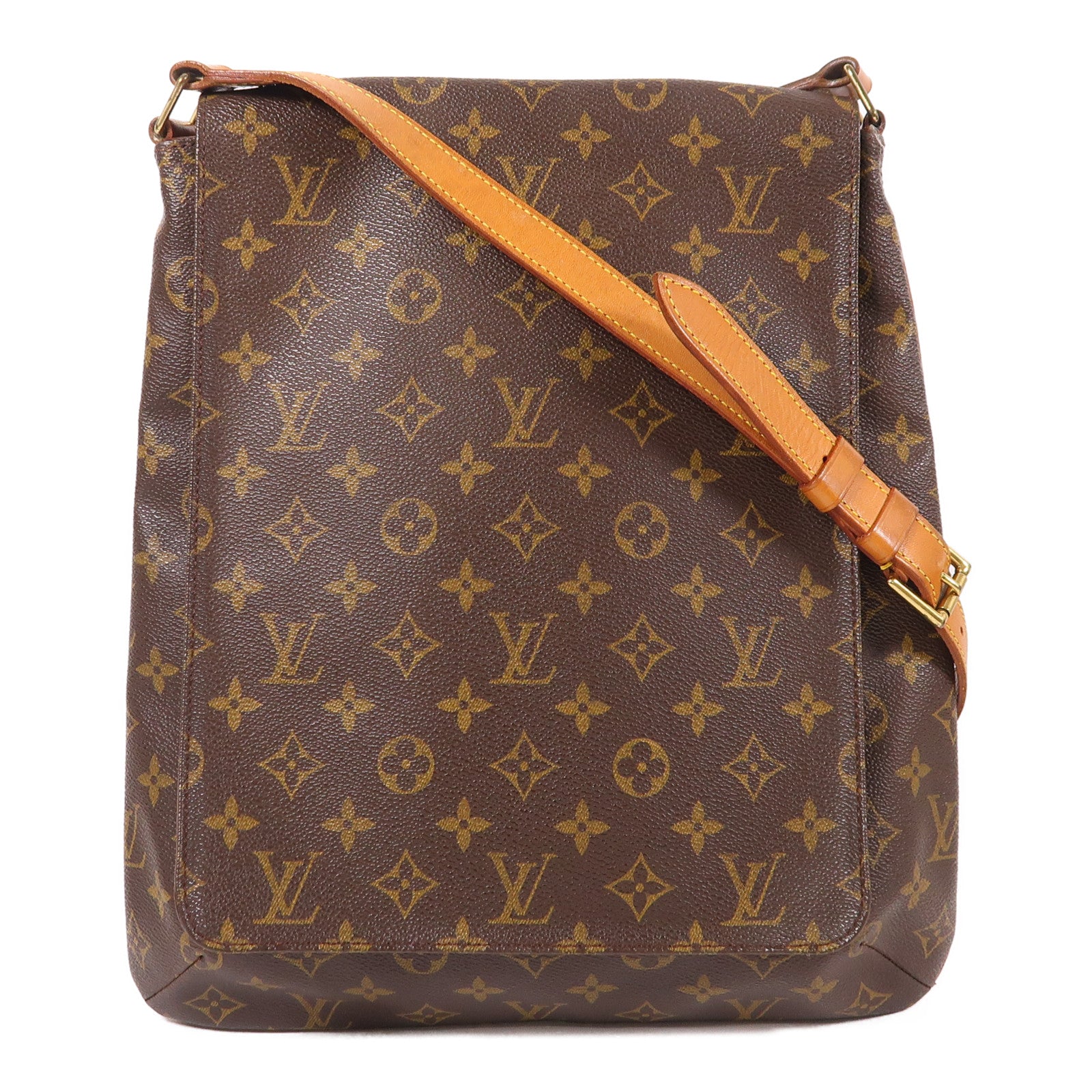 LOUIS VUITTON 【激減優惠】Monogram Musette金扣肩背袋