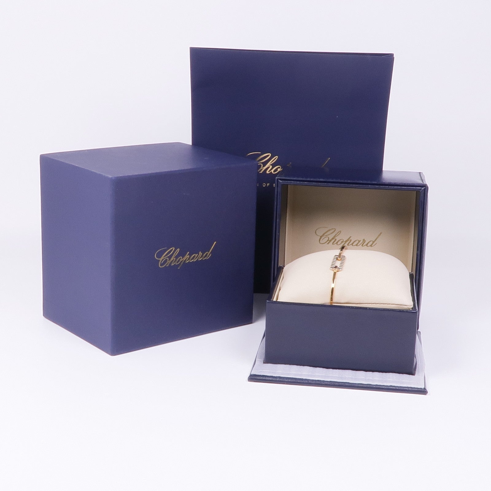 Chopard 18K玫瑰金/白金Ice Cube Bracelet S手鐲