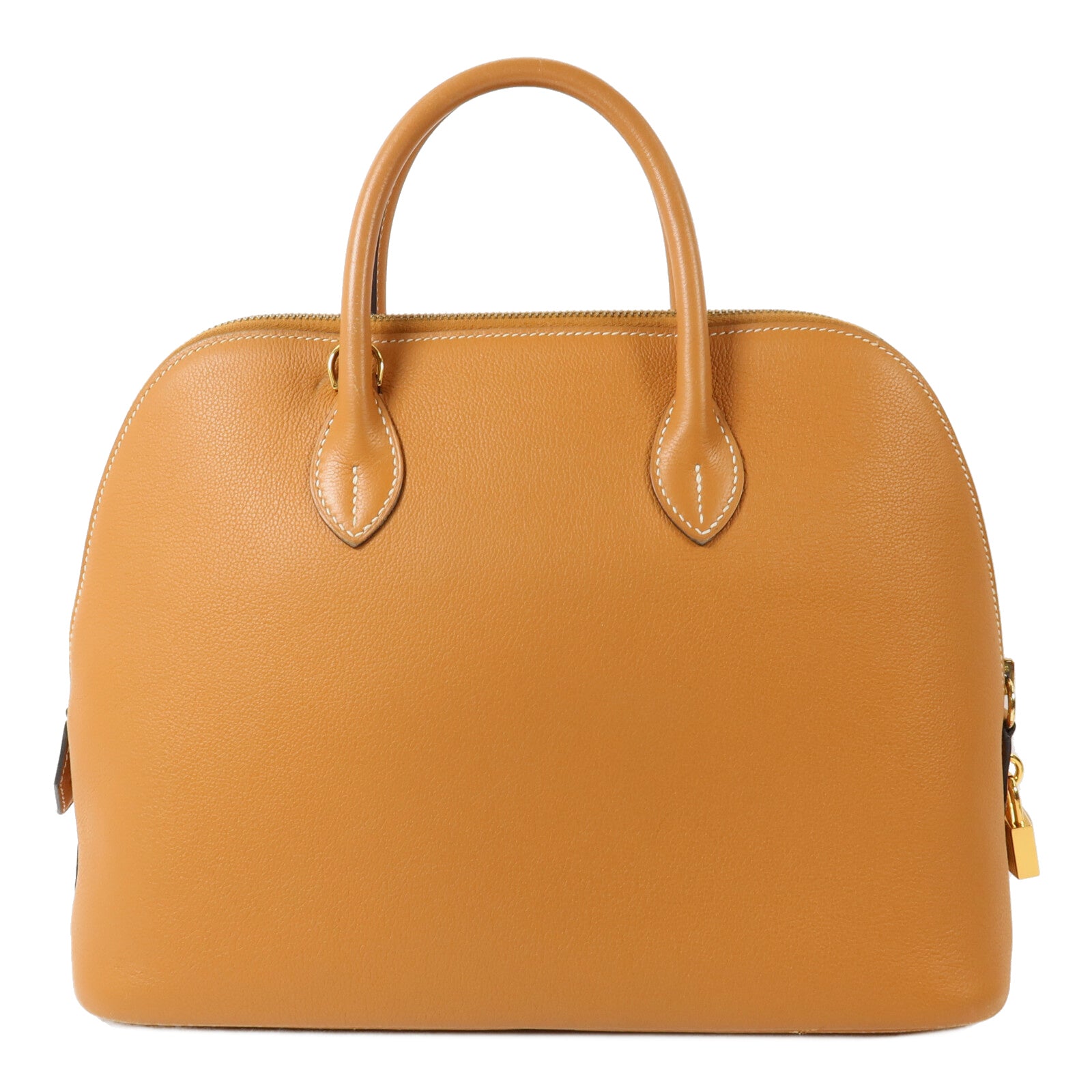 HERMES Novillo皮革Bolide 1923 30手挽肩背兩用袋Gold