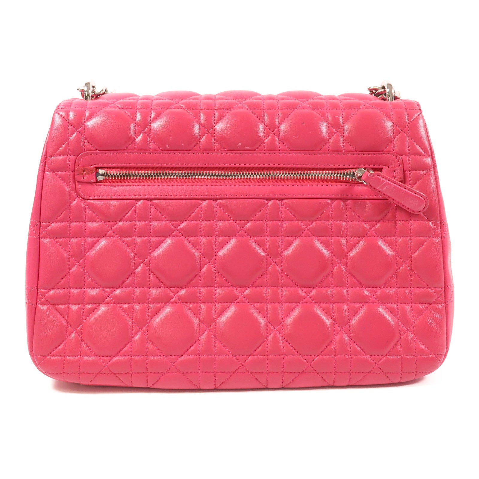 Dior 羊皮皮革Chain Shoulder銀扣鏈帶肩背袋