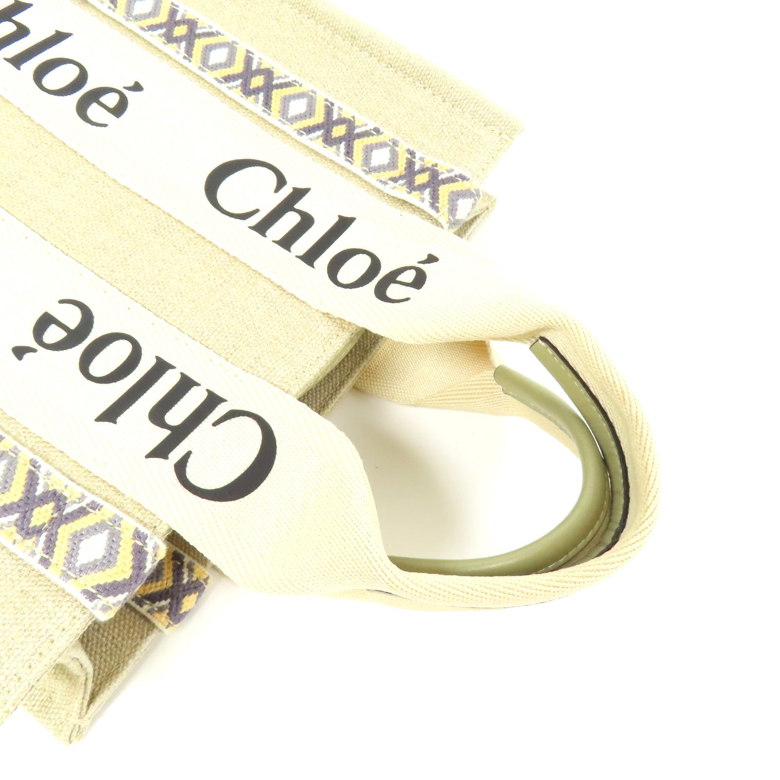Chloe 帆布Woody Tote Small手挽肩背兩用袋