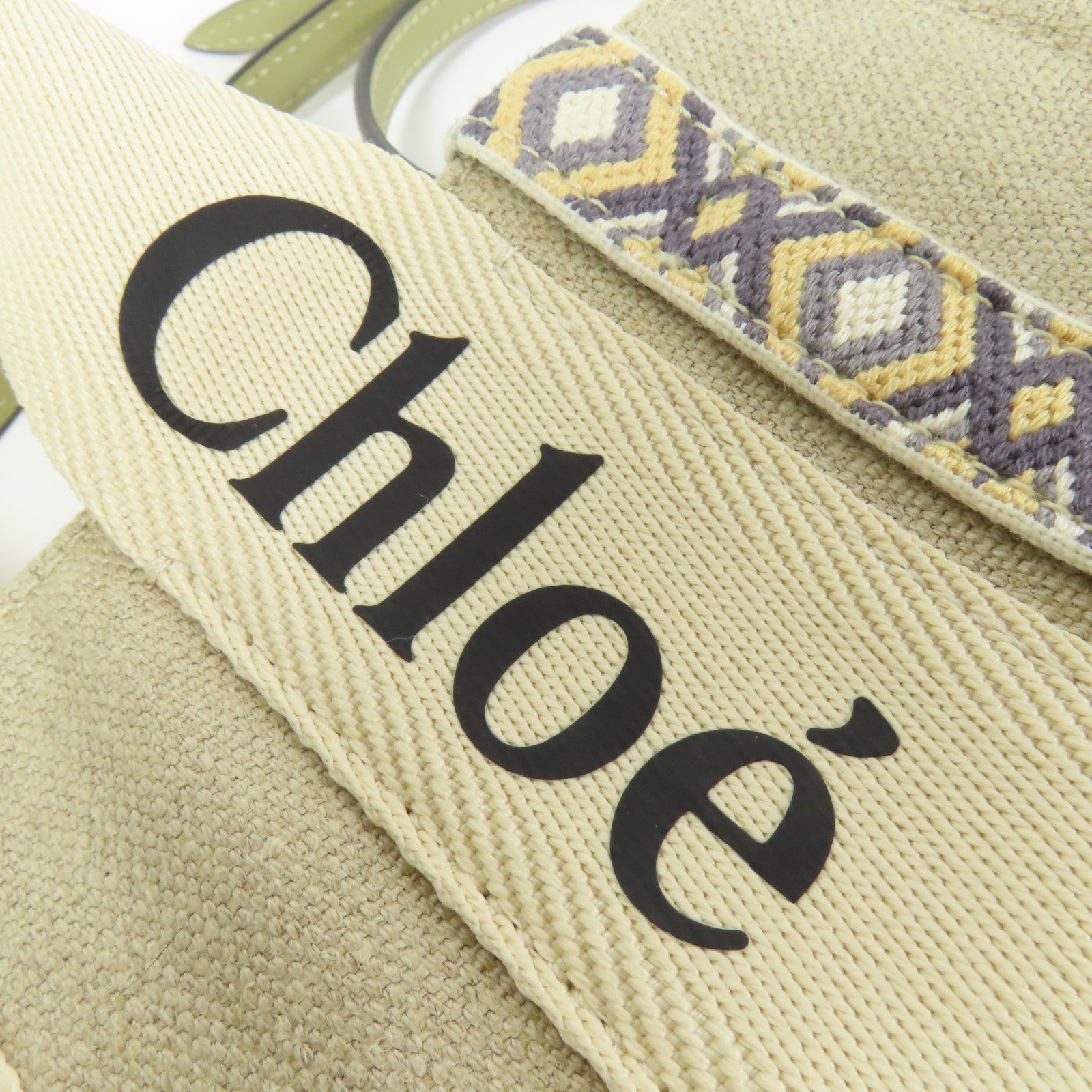 Chloe 帆布Woody Tote Small手挽肩背兩用袋