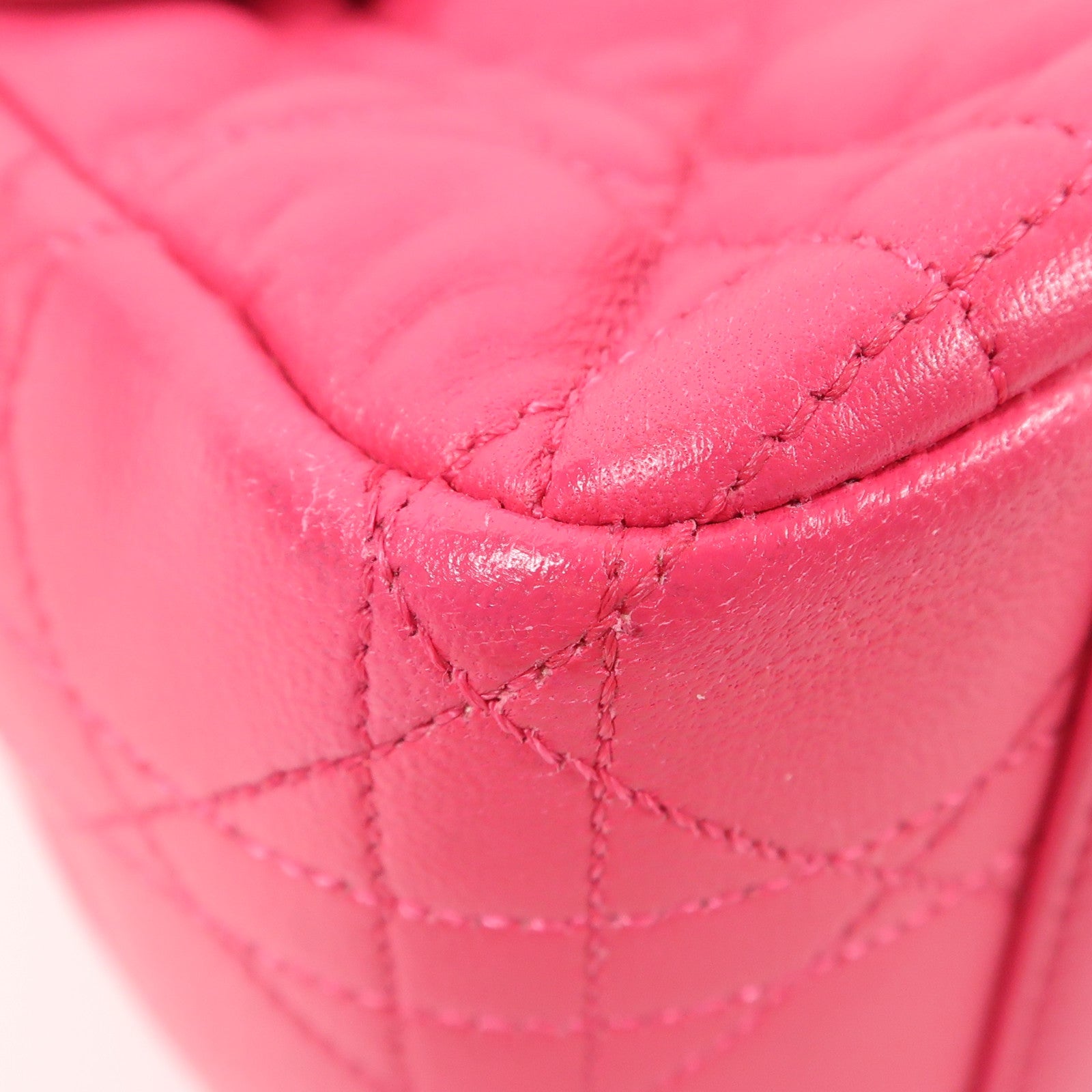 Dior 羊皮皮革Chain Shoulder銀扣鏈帶肩背袋