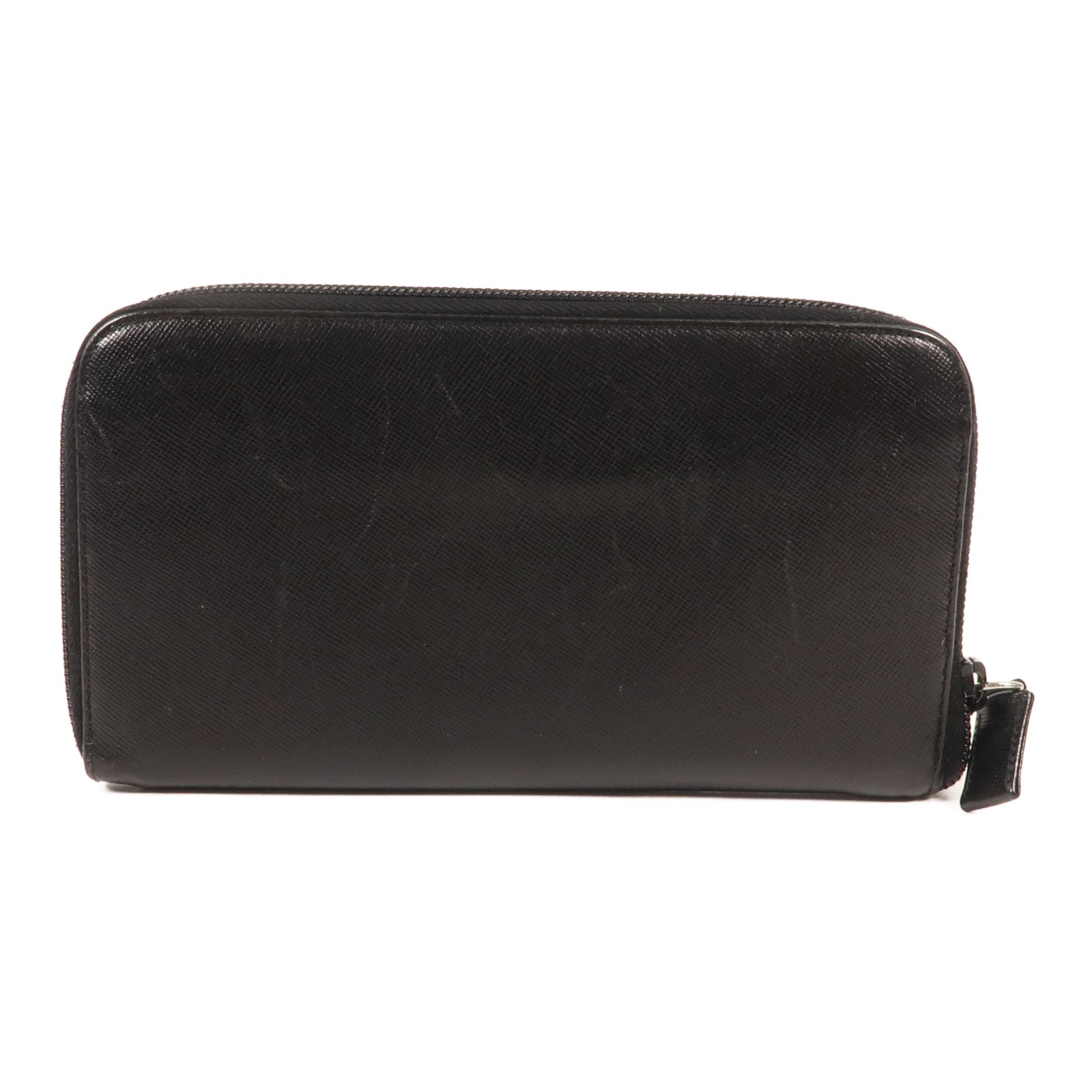 PRADA 牛皮皮革Long Wallet銀扣長錢包