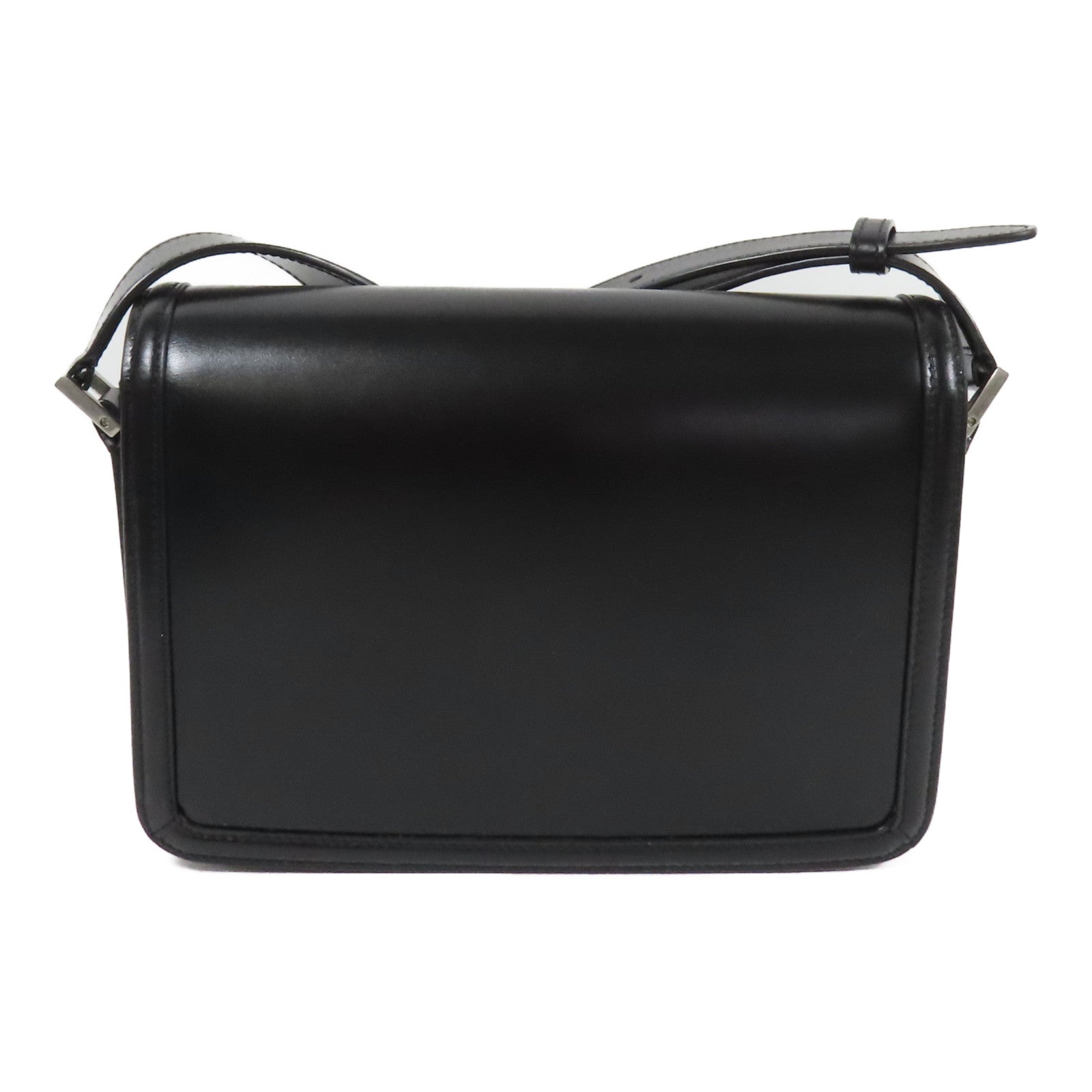 SAINT LAURENT 皮革Shoulder Bag銀扣肩背袋