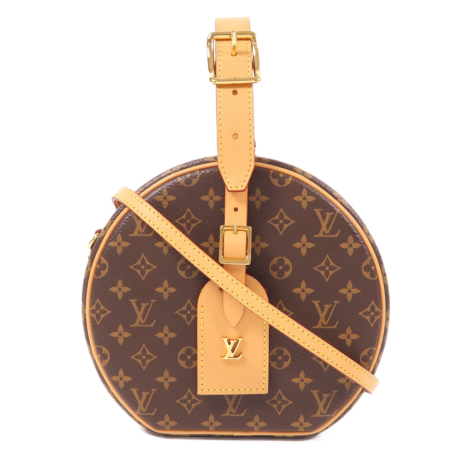 LOUIS VUITTON LV GHW Petite Boite Chapeau 2 Way Bag M43514 Monogram Brown