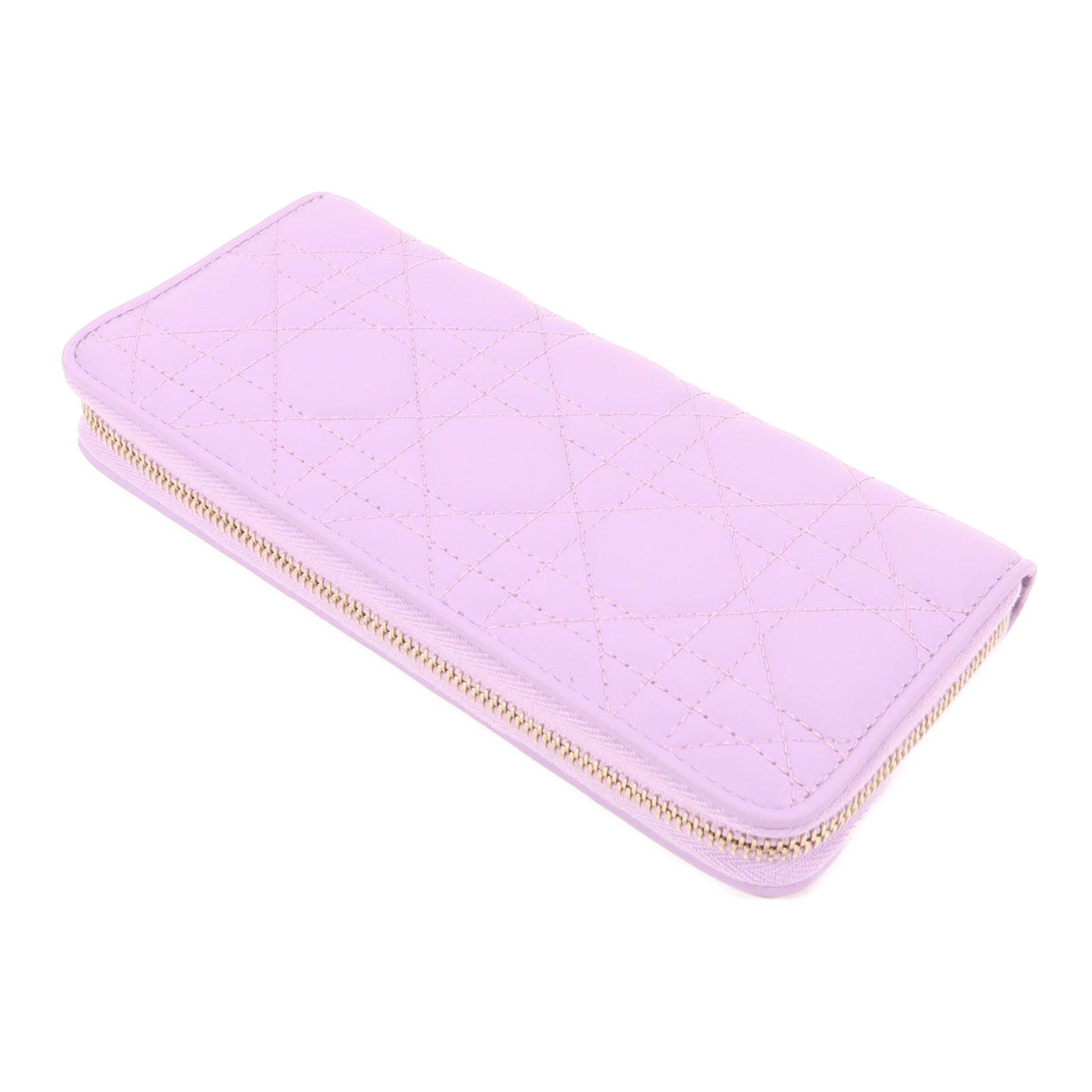 Dior 羊皮皮革Lady Dior Voyageur金扣長錢包