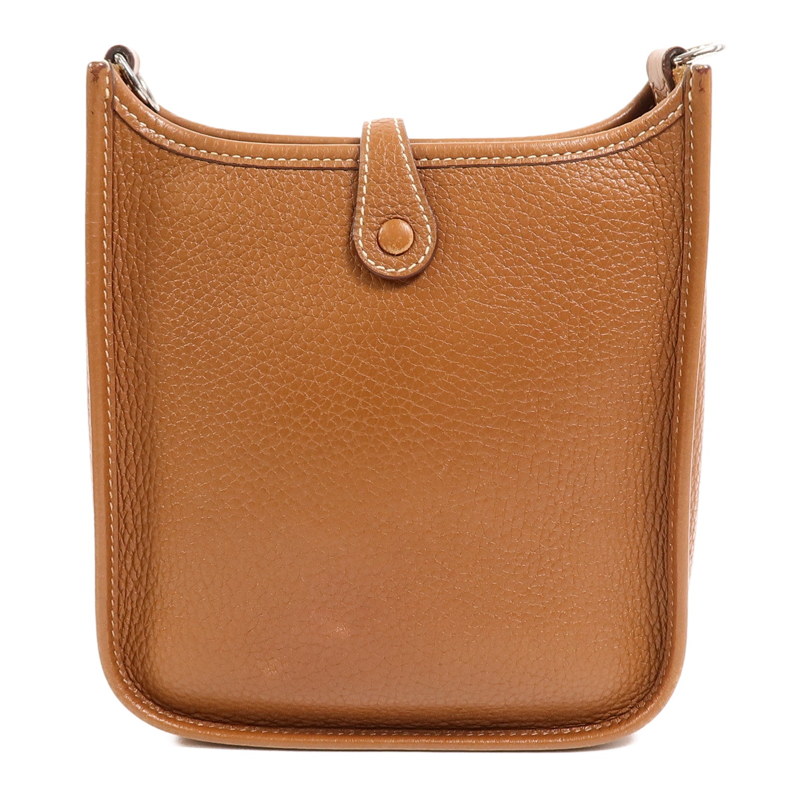 HERMES Clemence皮革Evelyne TPM肩背袋Gold