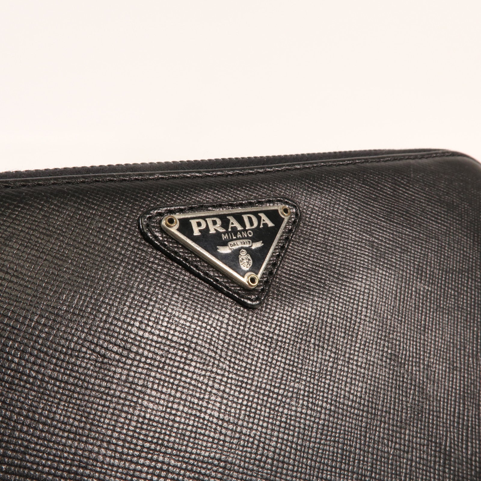 PRADA 牛皮皮革Long Wallet銀扣長錢包