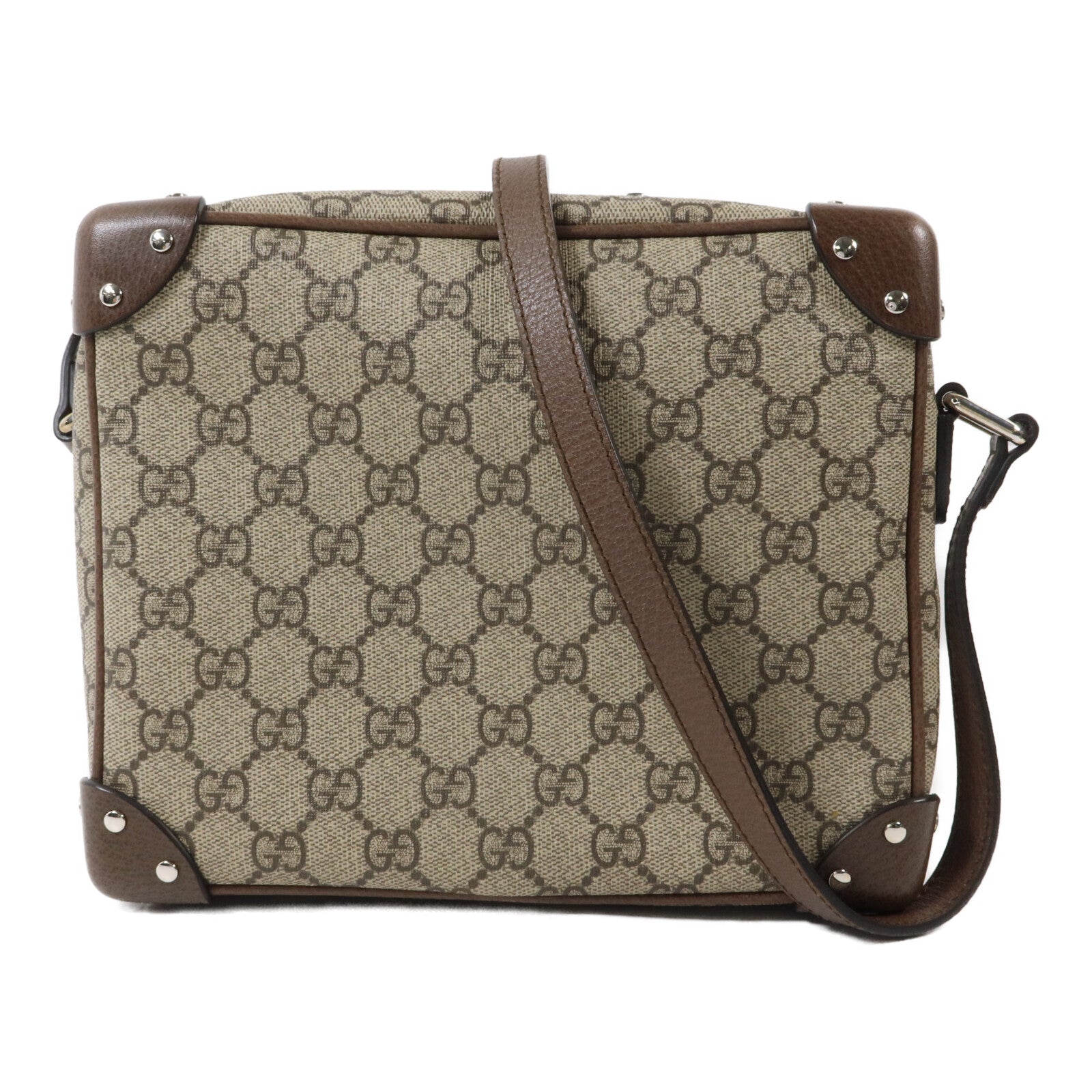 GUCCI 塗層帆布GG Supreme Soft Trunk肩背袋