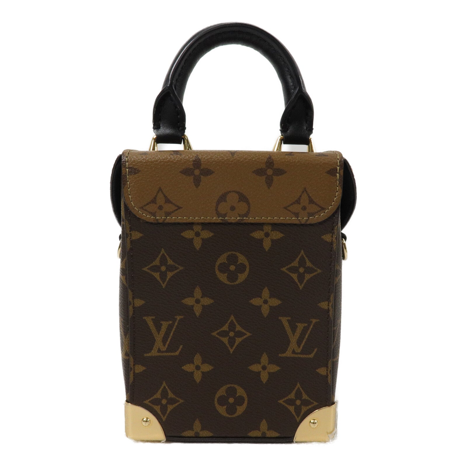 LOUIS VUITTON Monogram/Monogram Reverse Camera Box鏈帶手挽肩背兩用袋
