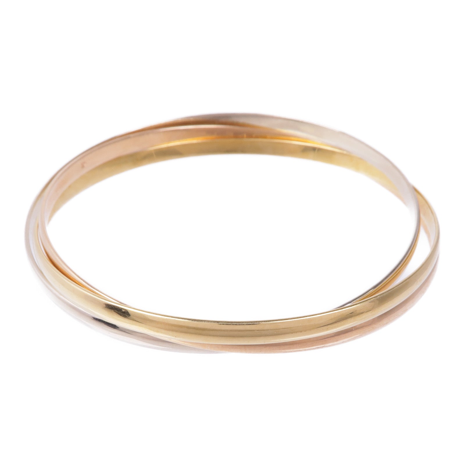 CARTIER【激減優惠】 18K黃金/白金/玫瑰金Trinity Bangle手鐲Cartier#62