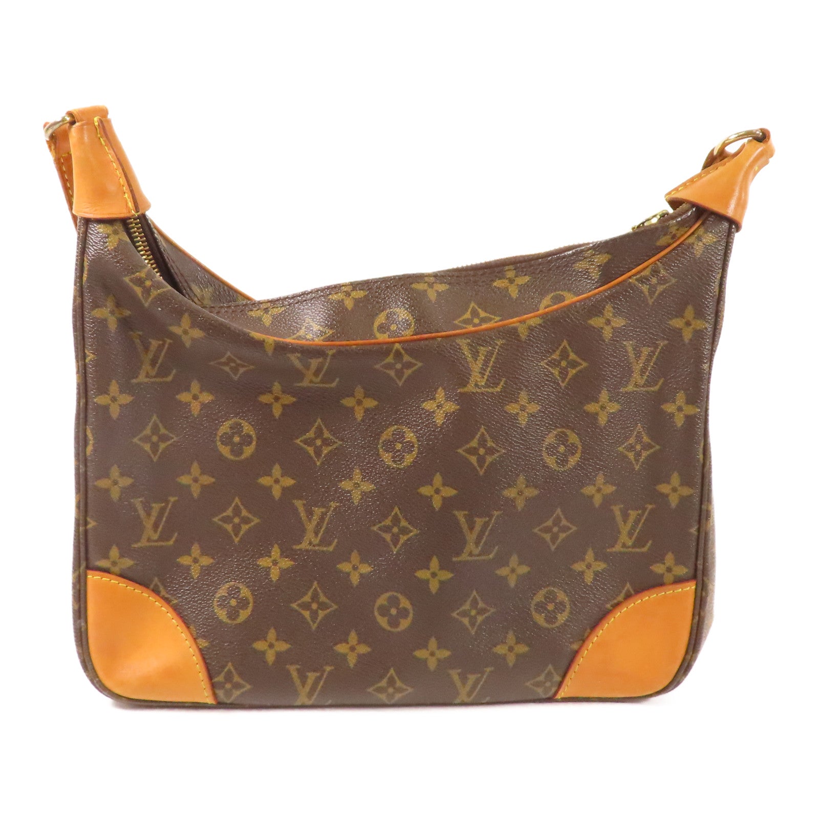 LOUIS VUITTON Monogram Boulogne肩背袋棕色