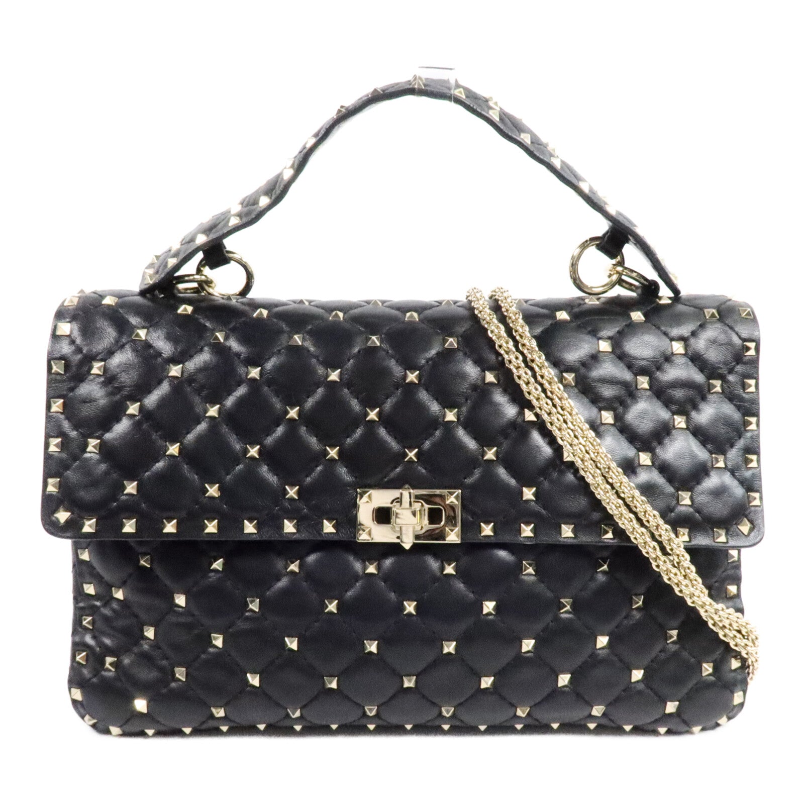 Valentino 牛皮皮革Rockstud Spike Large手挽肩背兩用袋