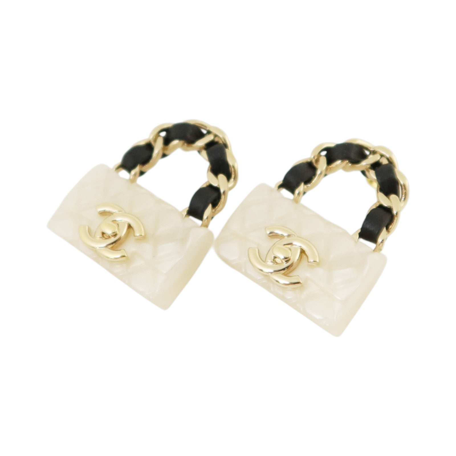 CHANEL 金屬/PVC/皮革Earrings耳環