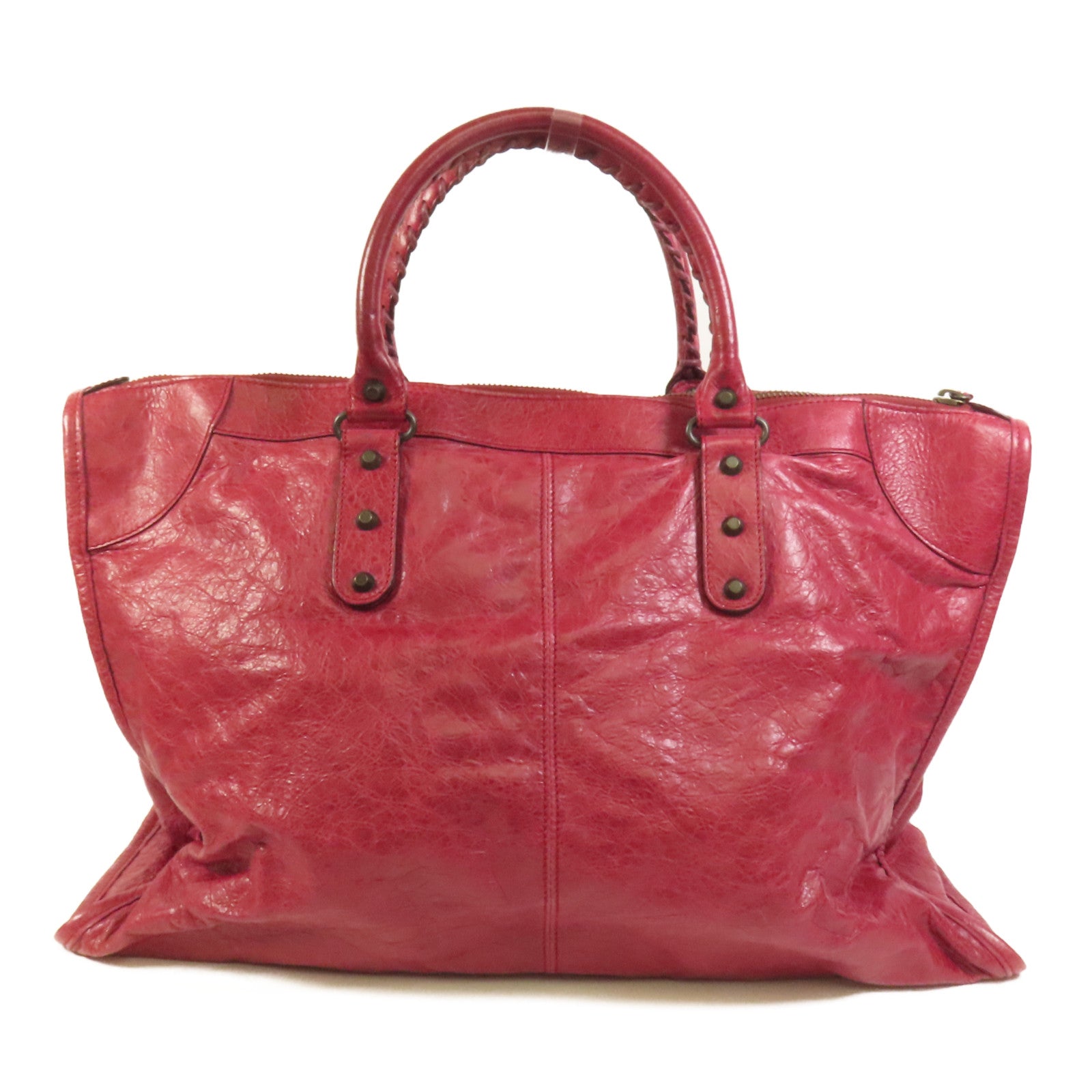 BALENCIAGA 牛皮皮革Weekender手挽袋