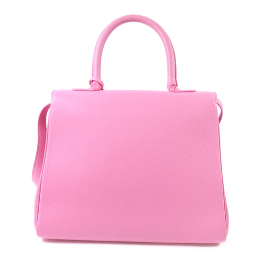 Delvaux 牛皮皮革Brillant MM金扣手挽肩背兩用袋