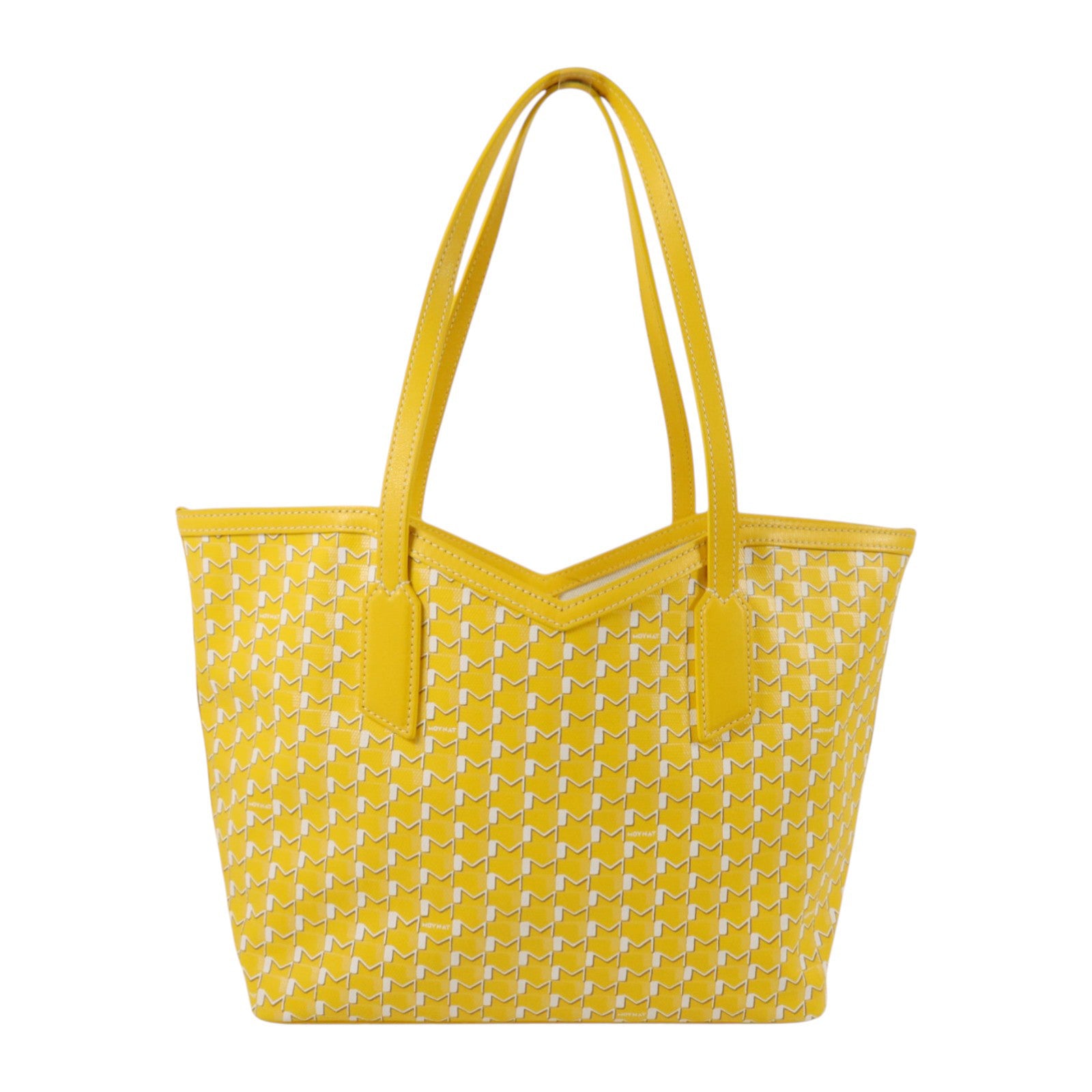 SELECTION 塗層帆布Moynat M Tote PM銀扣肩背袋