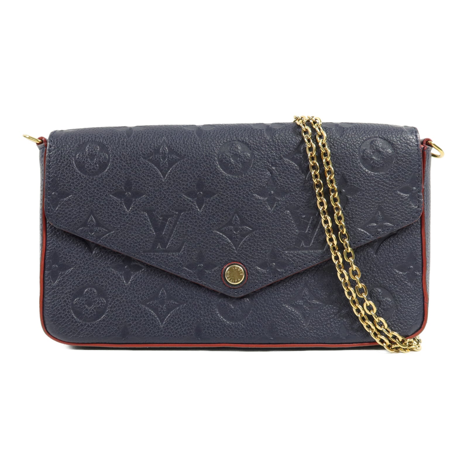 LOUIS VUITTON Monogram Empreinte Pochette Felicie鏈帶肩背袋