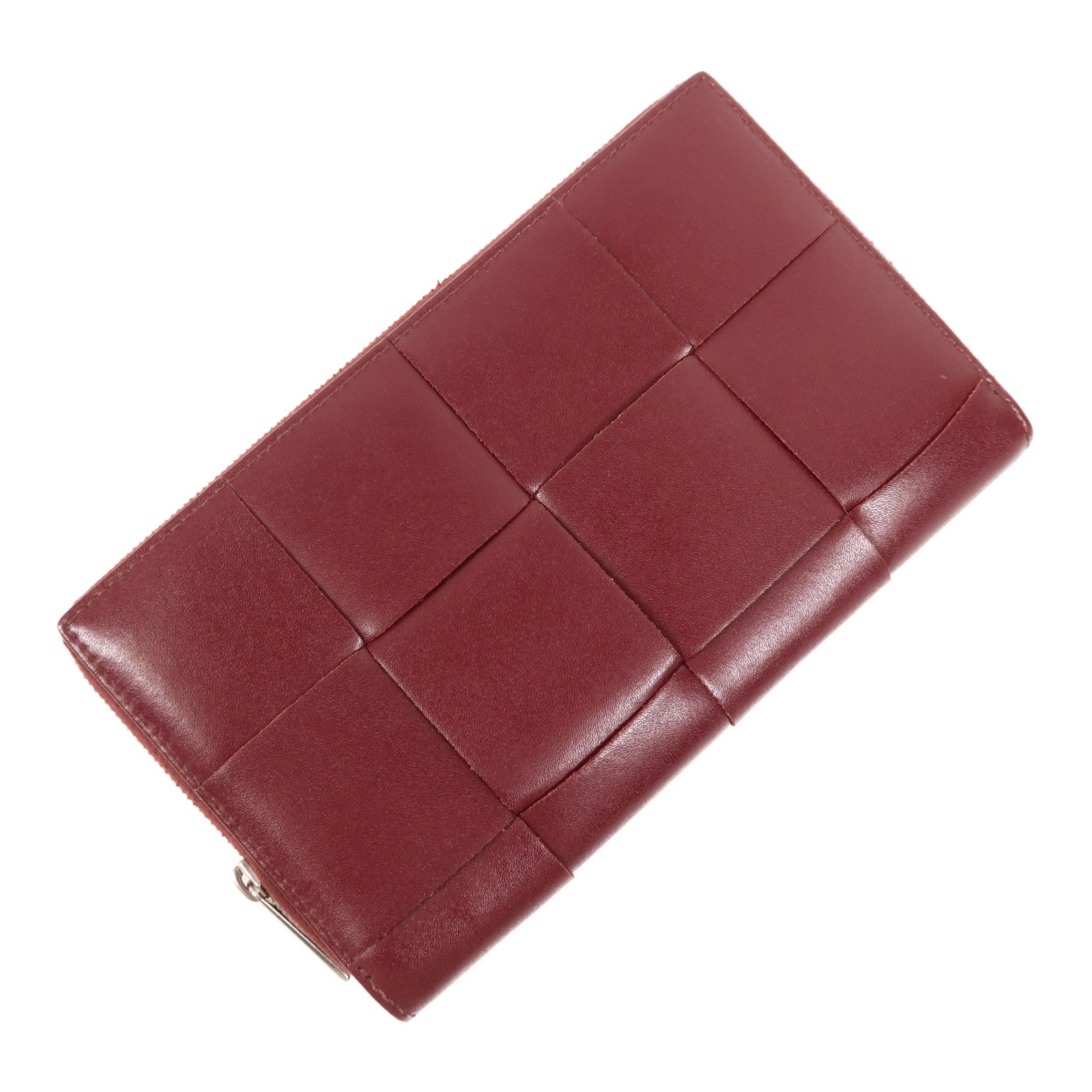 BOTTEGA VENETA 牛皮皮革Cassette Zip Around Wallet銀扣長錢包