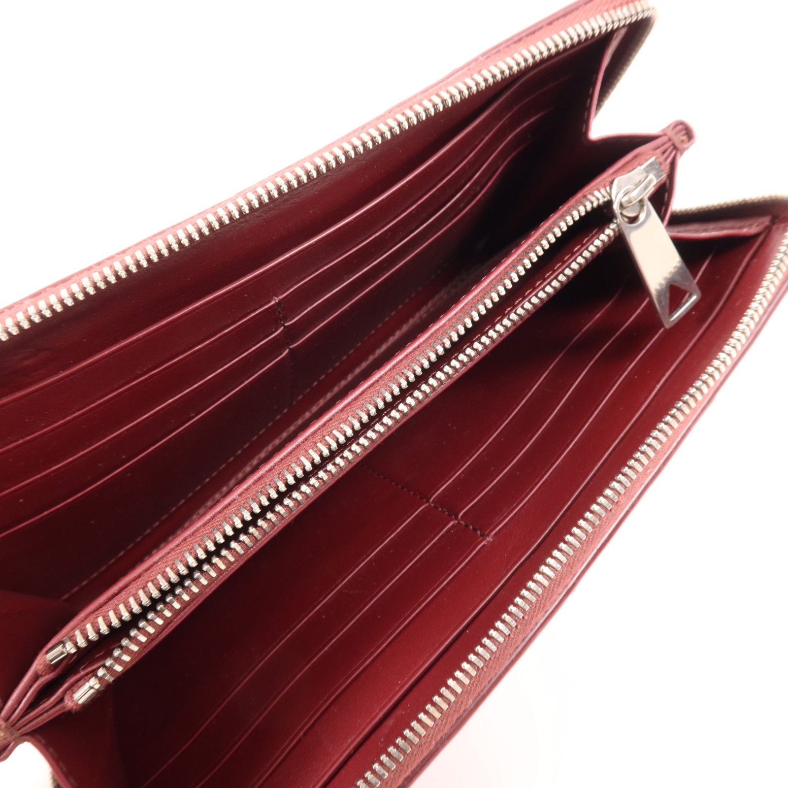 BOTTEGA VENETA 牛皮皮革Cassette Zip Around Wallet銀扣長錢包