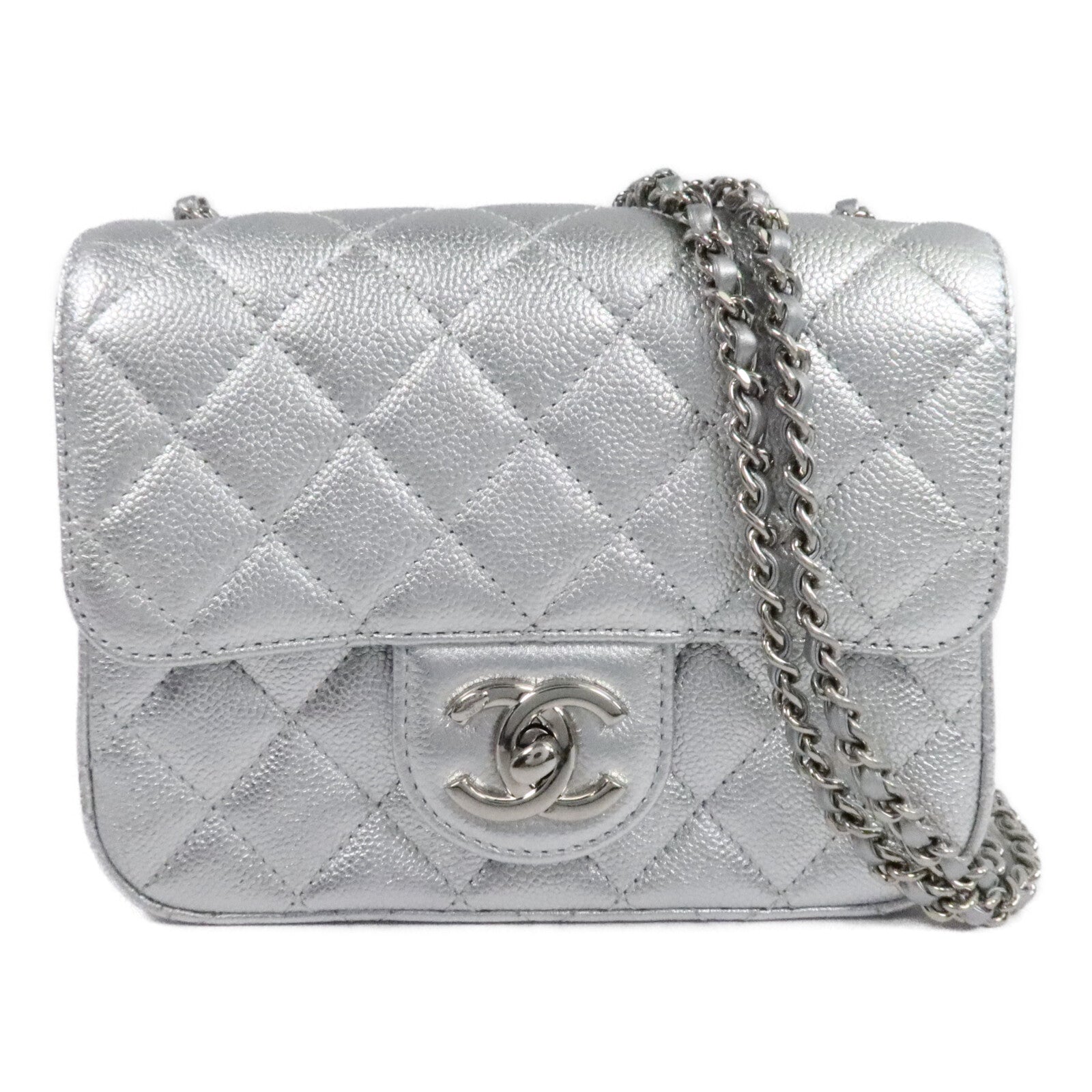 CHANEL 牛皮皮革Mini Classic 17鏈帶肩背袋