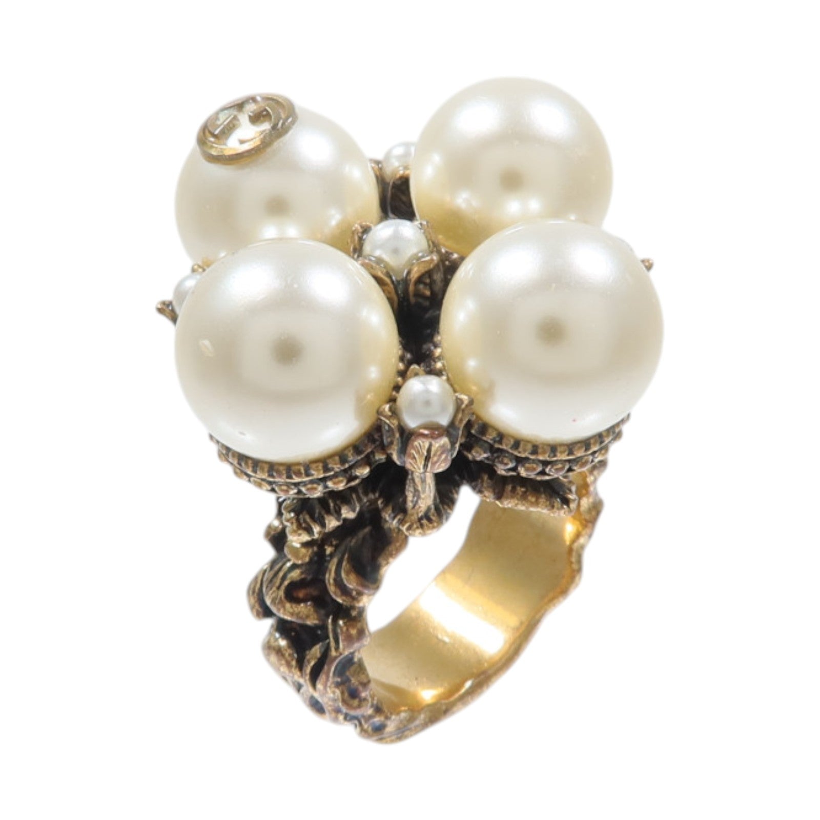 GUCCI 金屬/PVC Interlocking Ring戒指