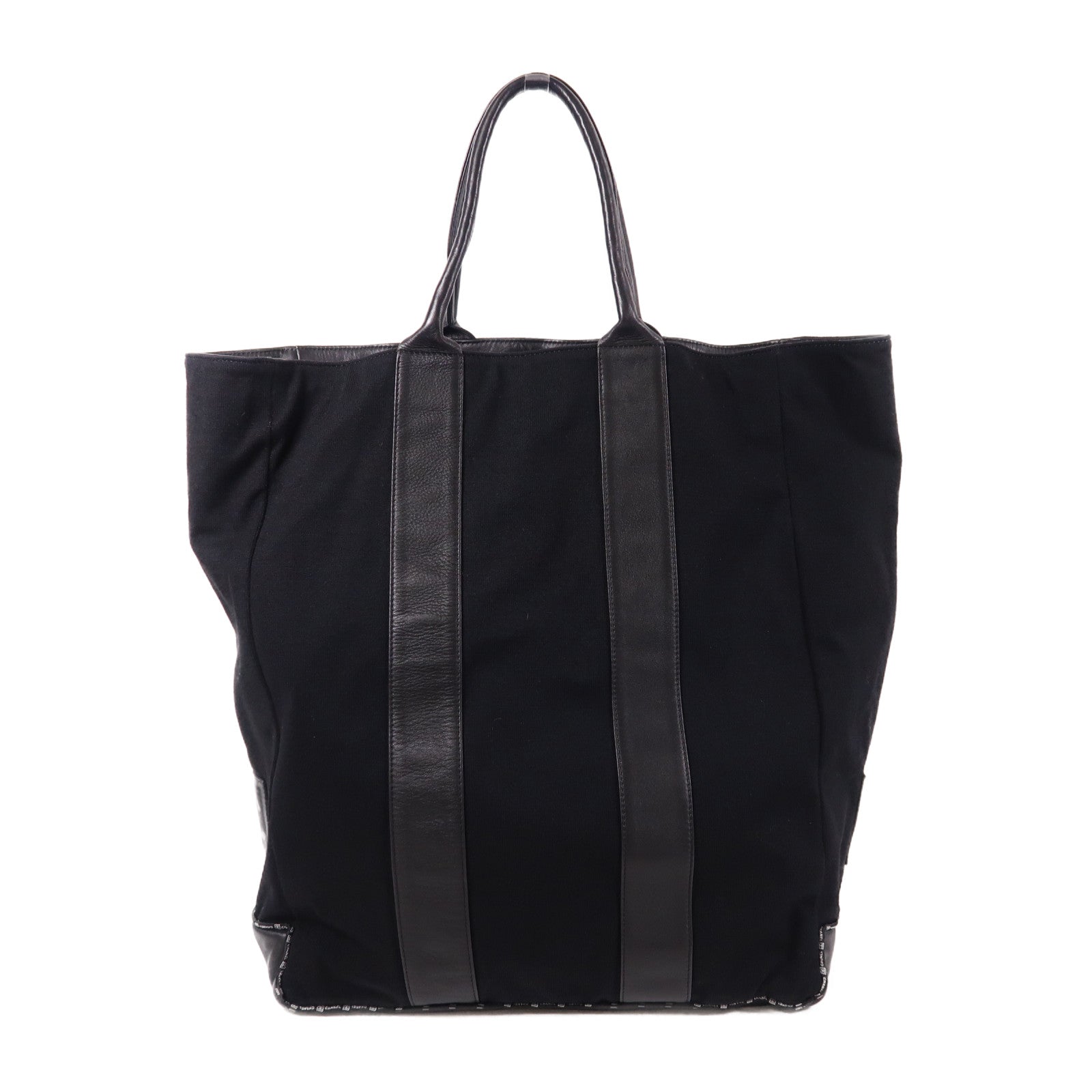 CHANEL 皮革/帆布Tote Bag手挽袋