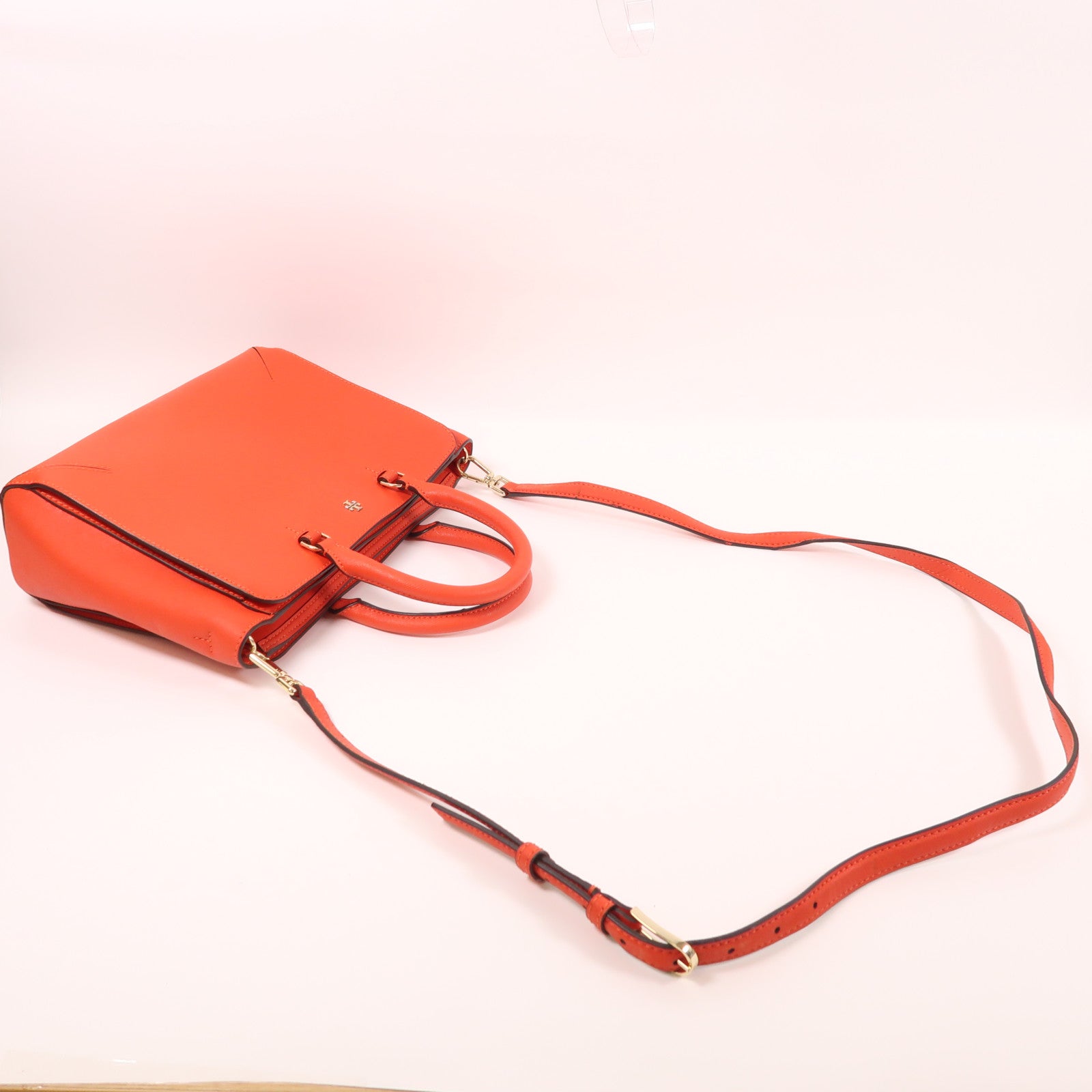 Tory Burch 塗層帆布2 Way Shoulder金扣手挽肩背兩用袋