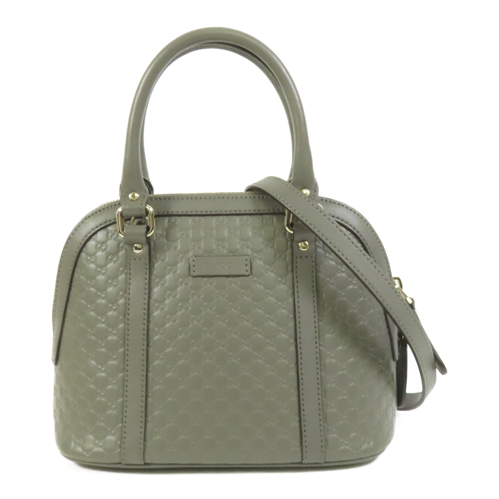 GUCCI 牛皮皮革Microguccissima金扣手挽肩背兩用袋