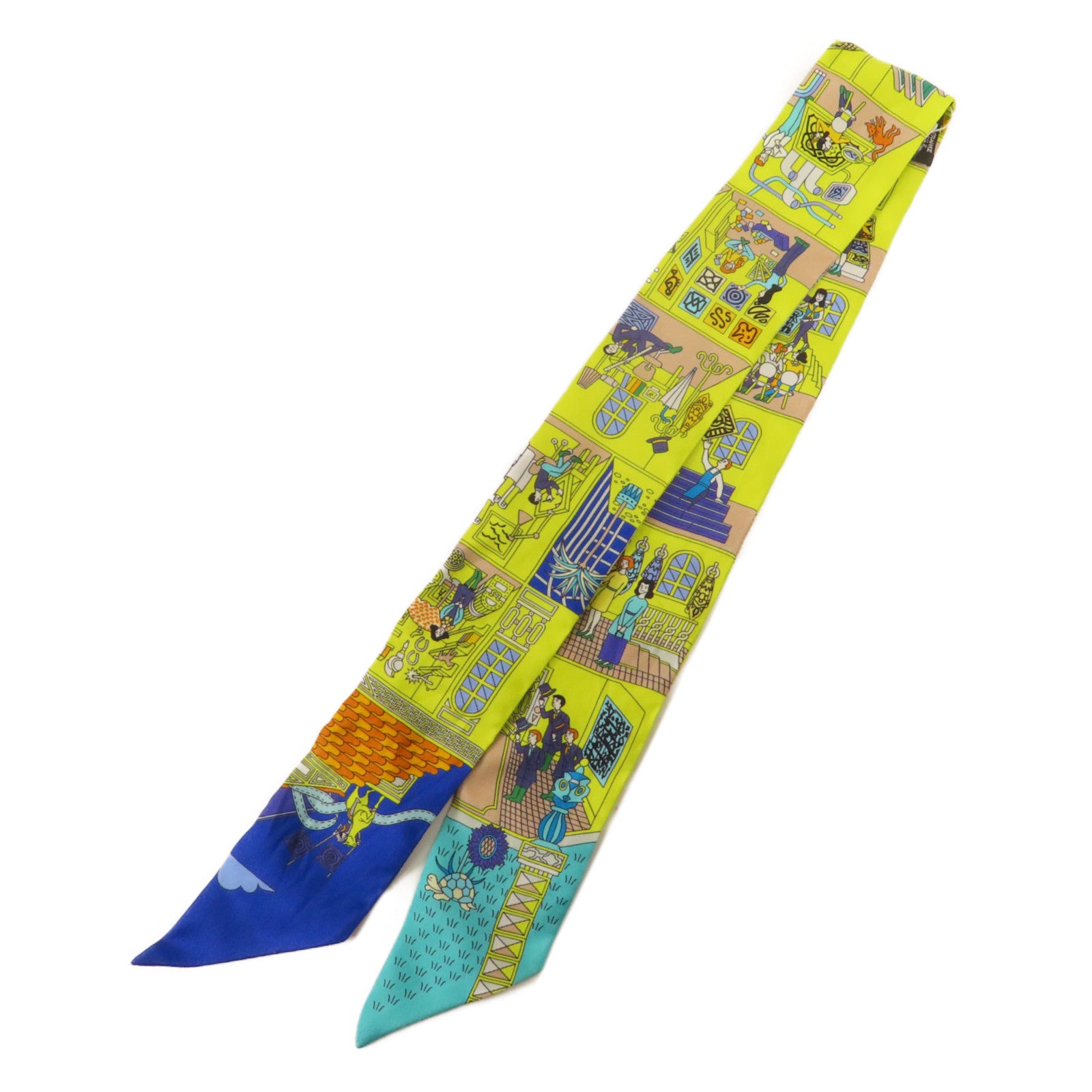 HERMES 絲質Twilly絲巾