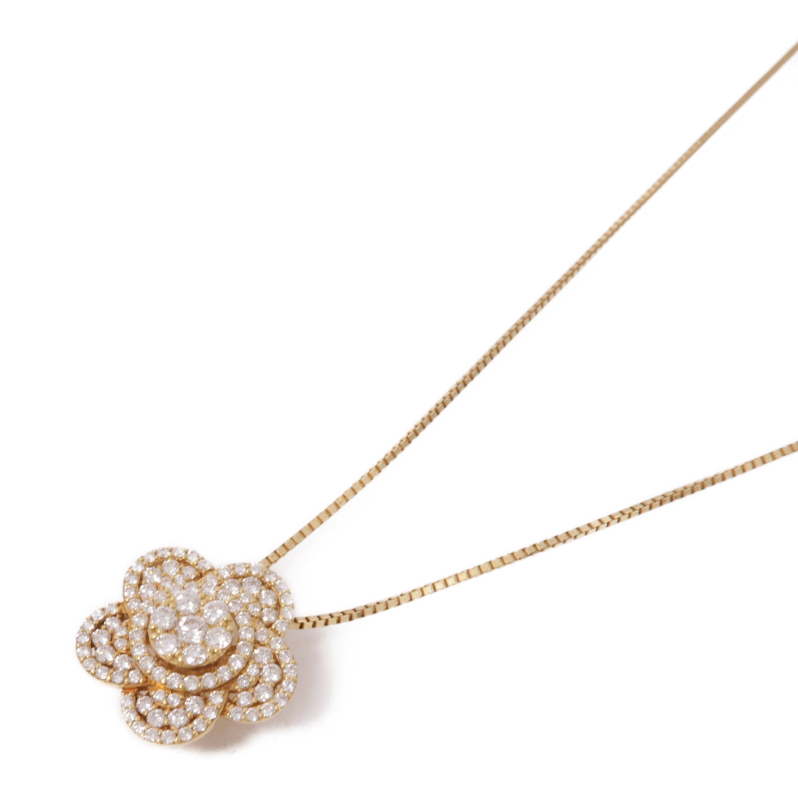 JEWELRY Diamond Necklace 18K Yellow Gold