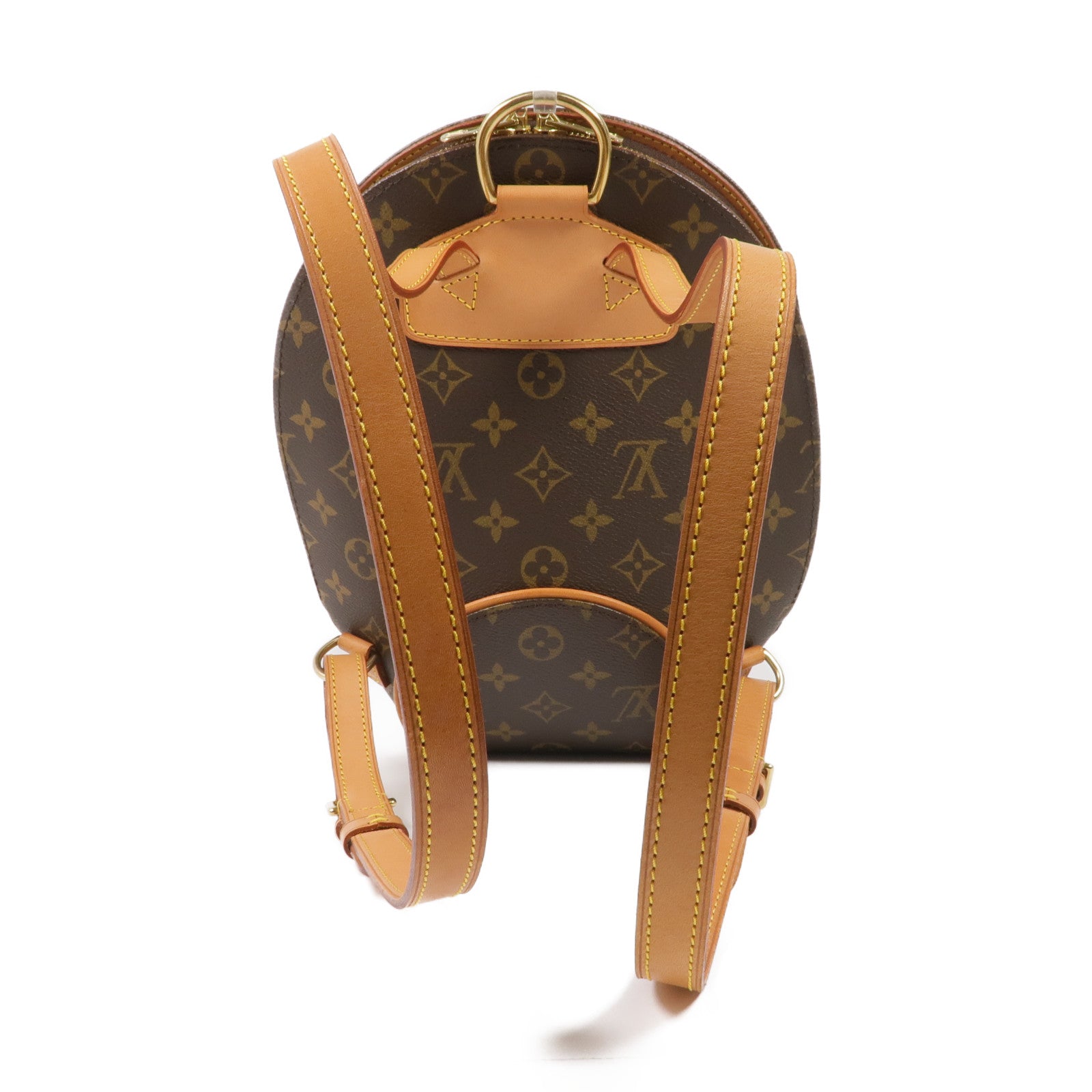 LOUIS VUITTON Monogram Ellipse Sac A Dos Backpack金扣背包棕色