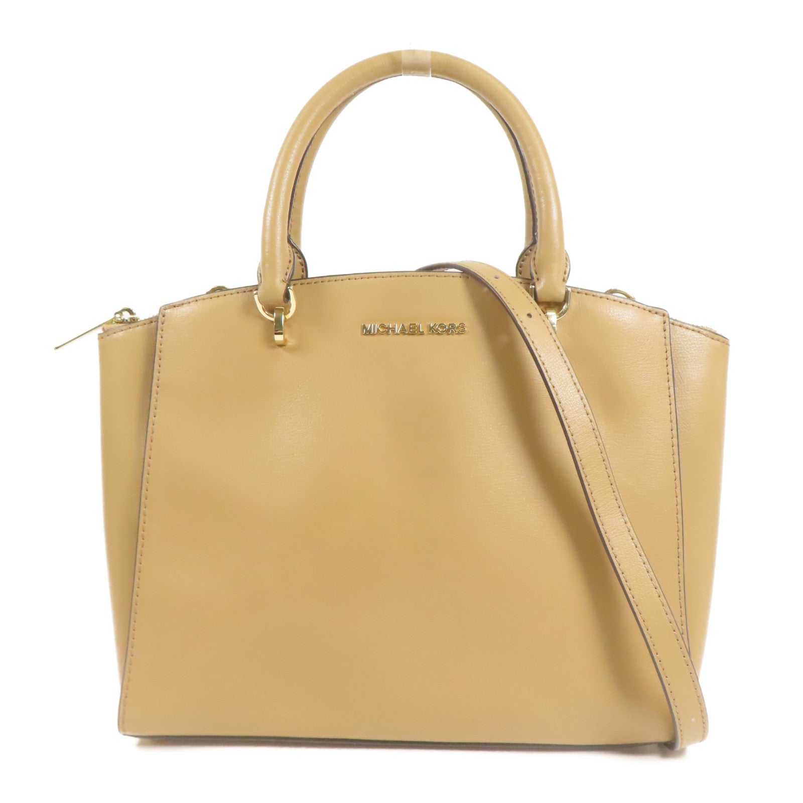 Michael Kors 牛皮皮革2 Way Shoulder金扣手挽肩背兩用袋