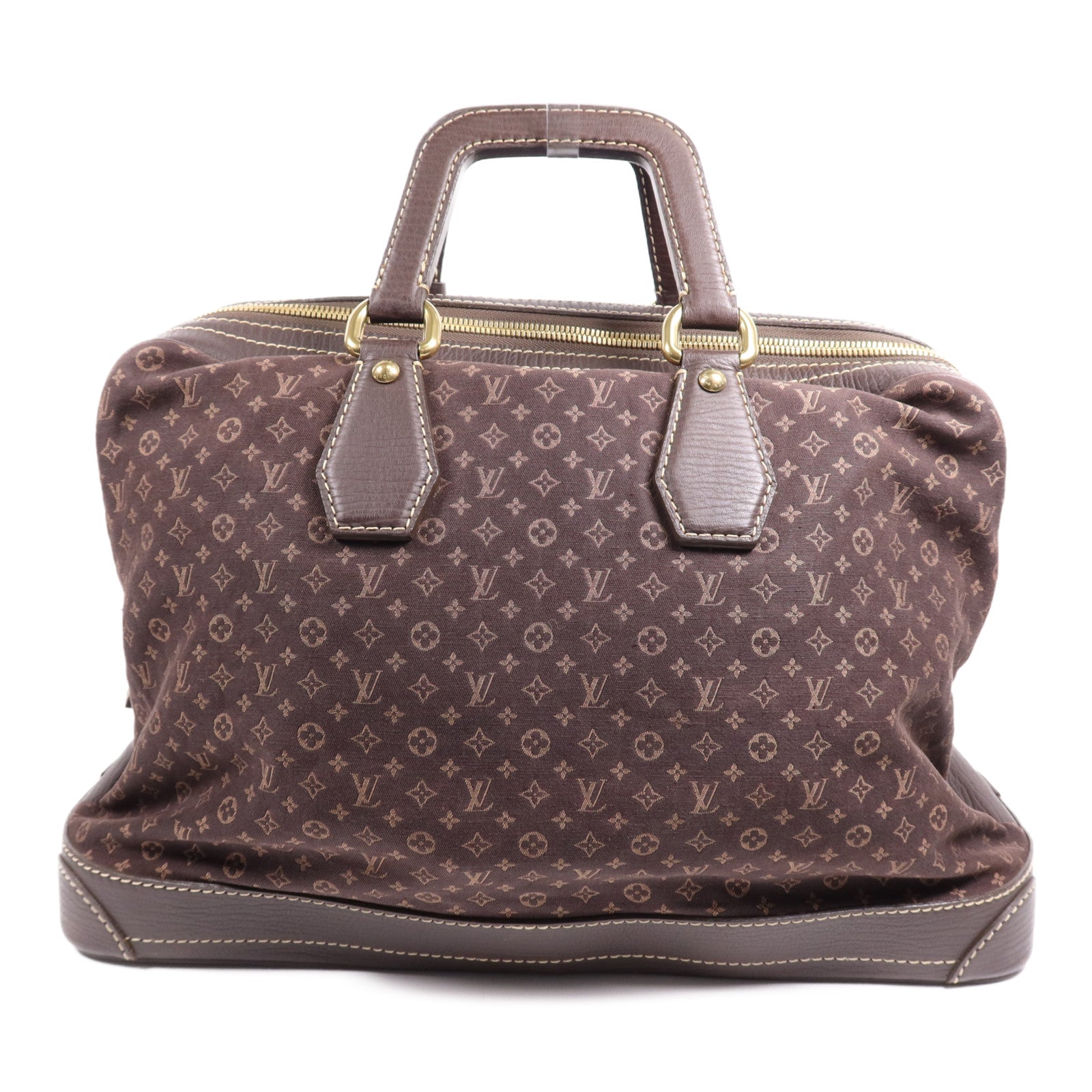 LOUIS VUITTON Monogram Mini Lin Isfahan 金扣手挽袋