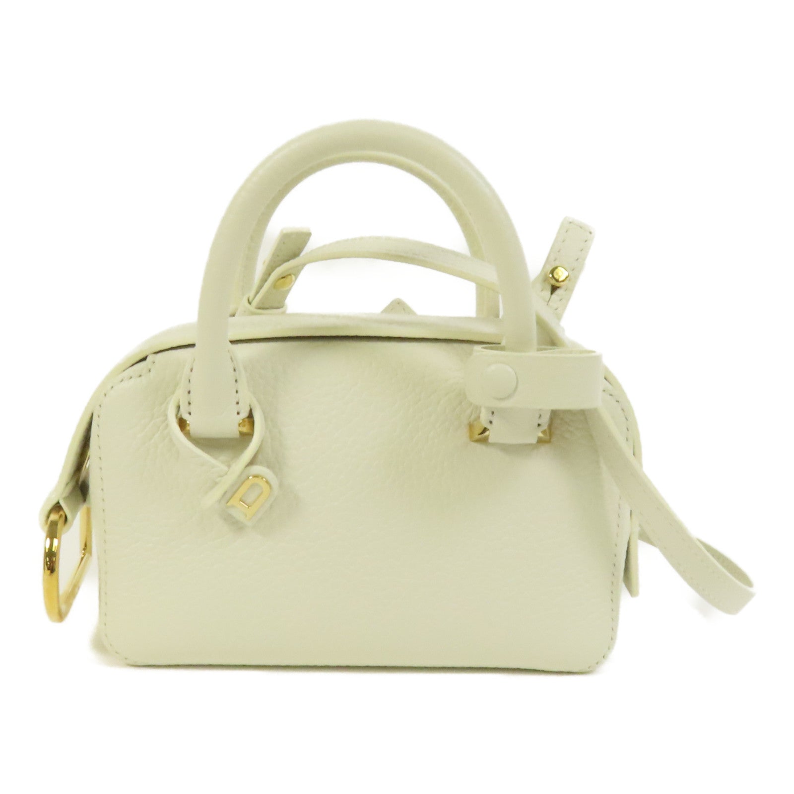 Delvaux 牛皮皮革Cool Box Nano金扣手挽肩背兩用袋