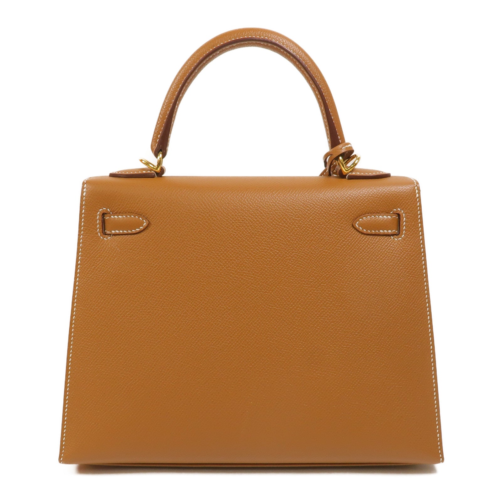 HERMES Epsom皮革Kelly 25手挽肩背兩用袋Gold