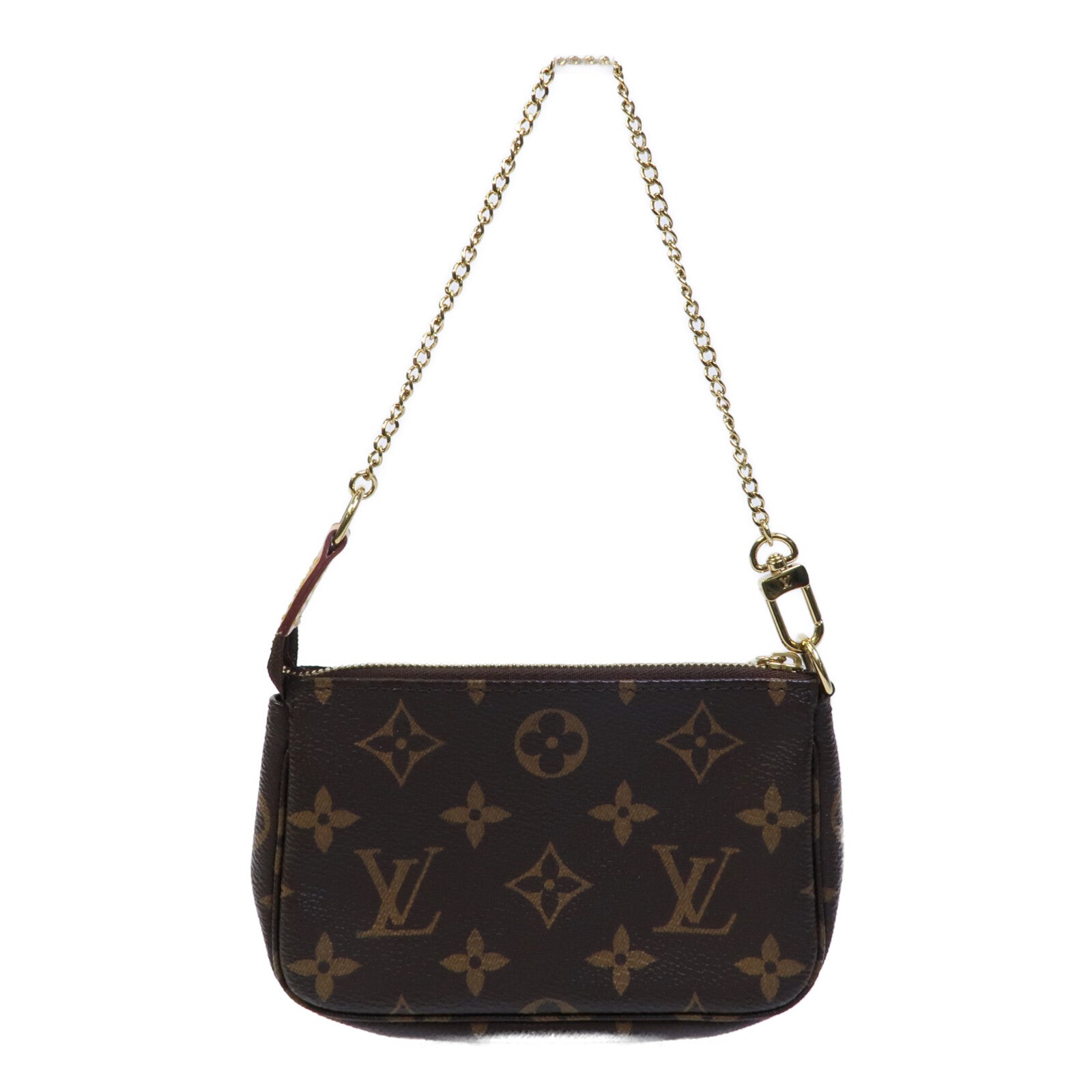 LOUIS VUITTON Monogram Mini Pochette Accessoires鏈帶手挽袋