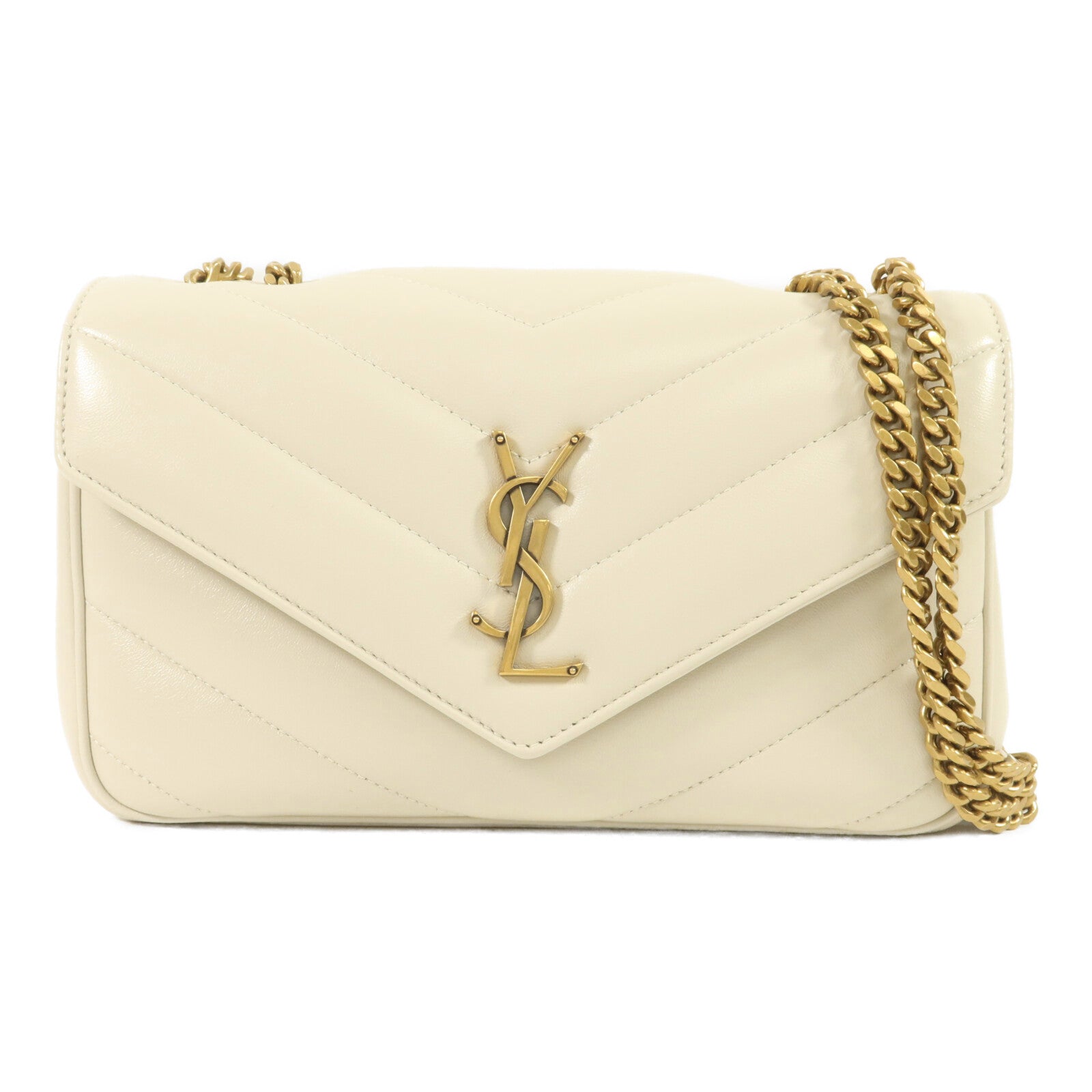 SAINT LAURENT 羊皮皮革Lou Lou Small鏈帶肩背袋