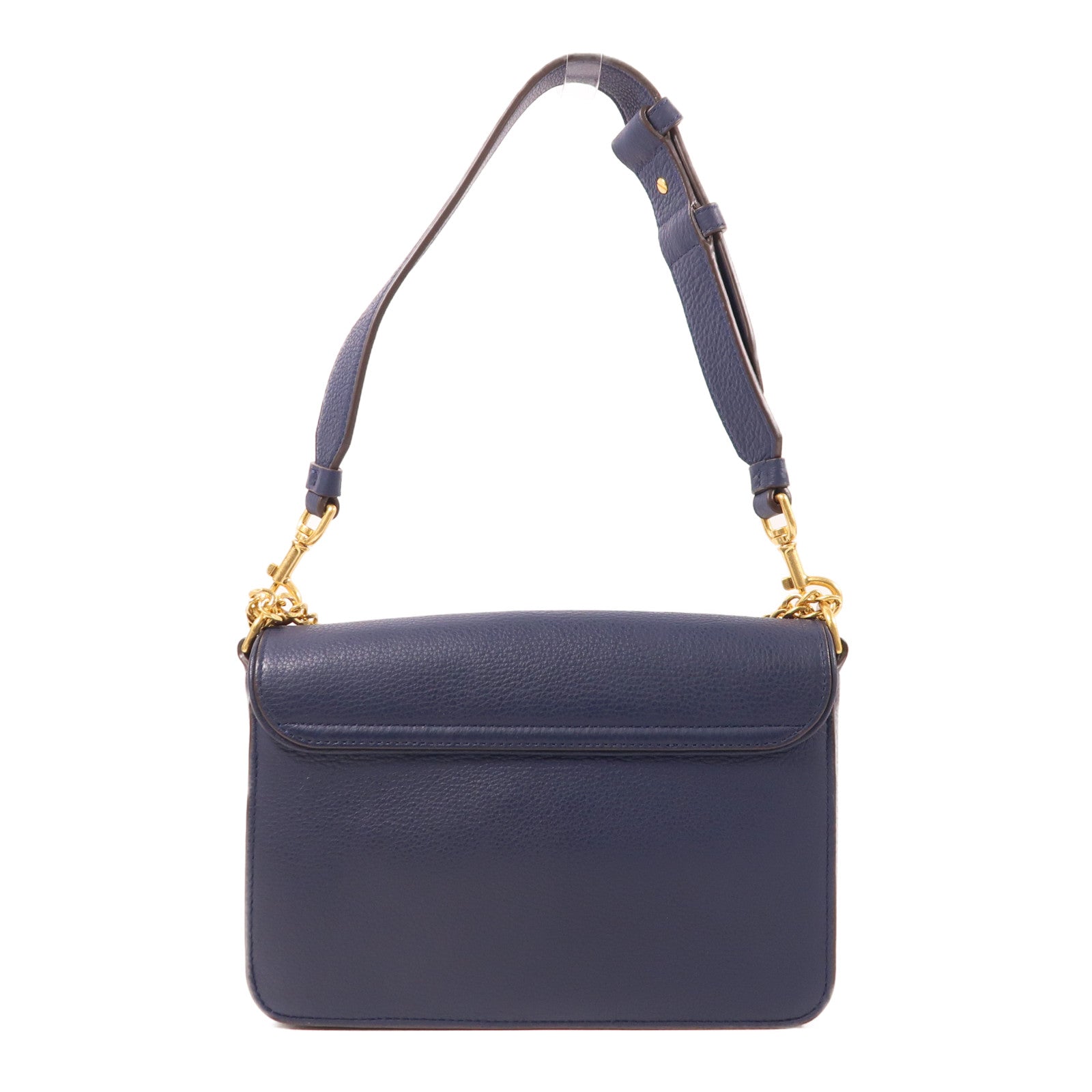 Tory Burch 牛皮皮革2 Way Bag金扣鏈帶手挽肩背兩用袋