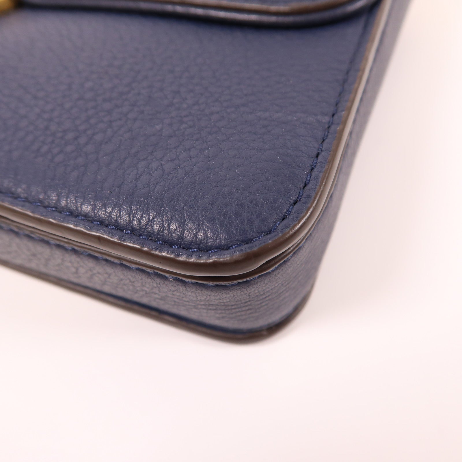 Tory Burch 牛皮皮革2 Way Bag金扣鏈帶手挽肩背兩用袋